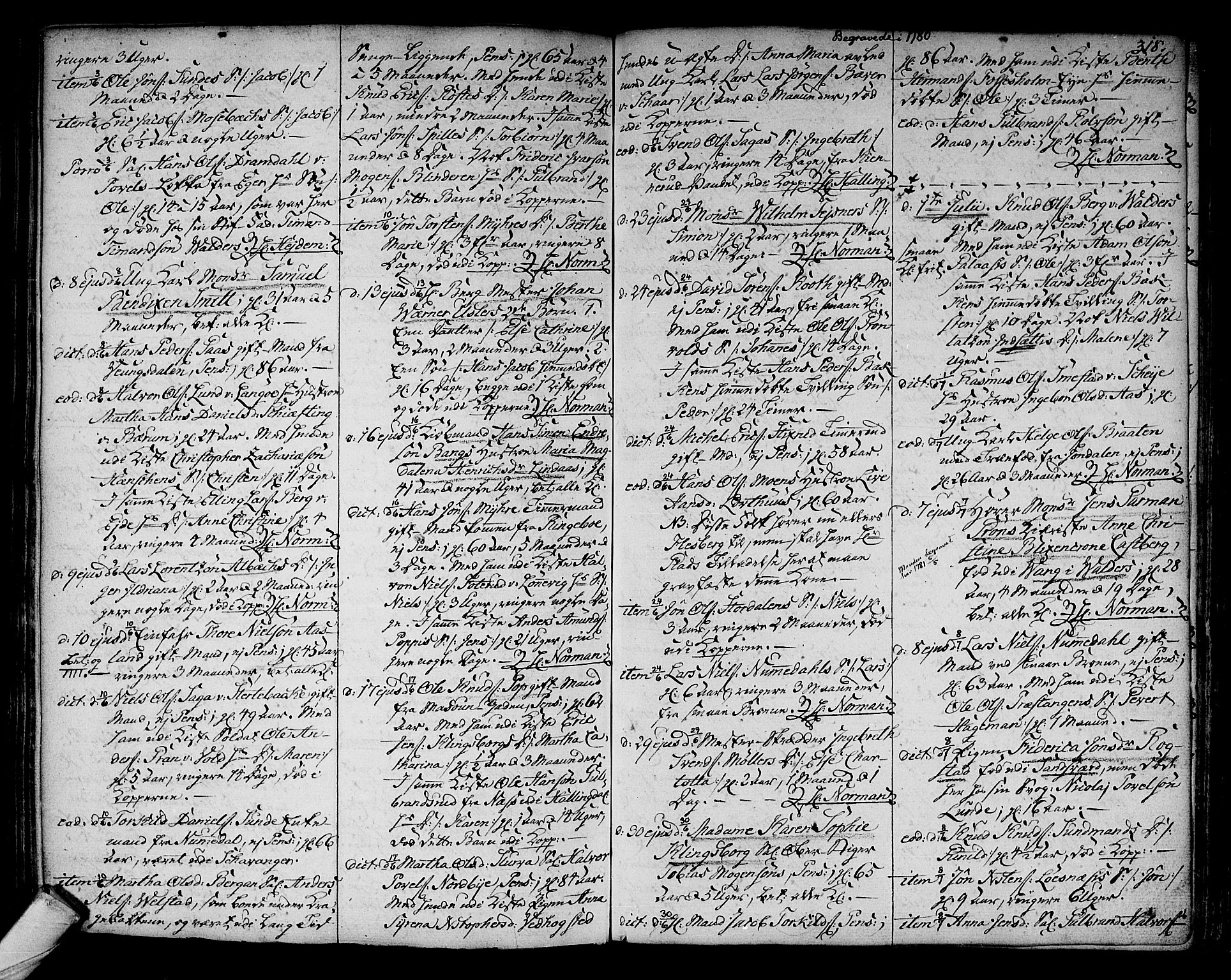 Kongsberg kirkebøker, SAKO/A-22/F/Fa/L0005: Parish register (official) no. I 5, 1769-1782, p. 318