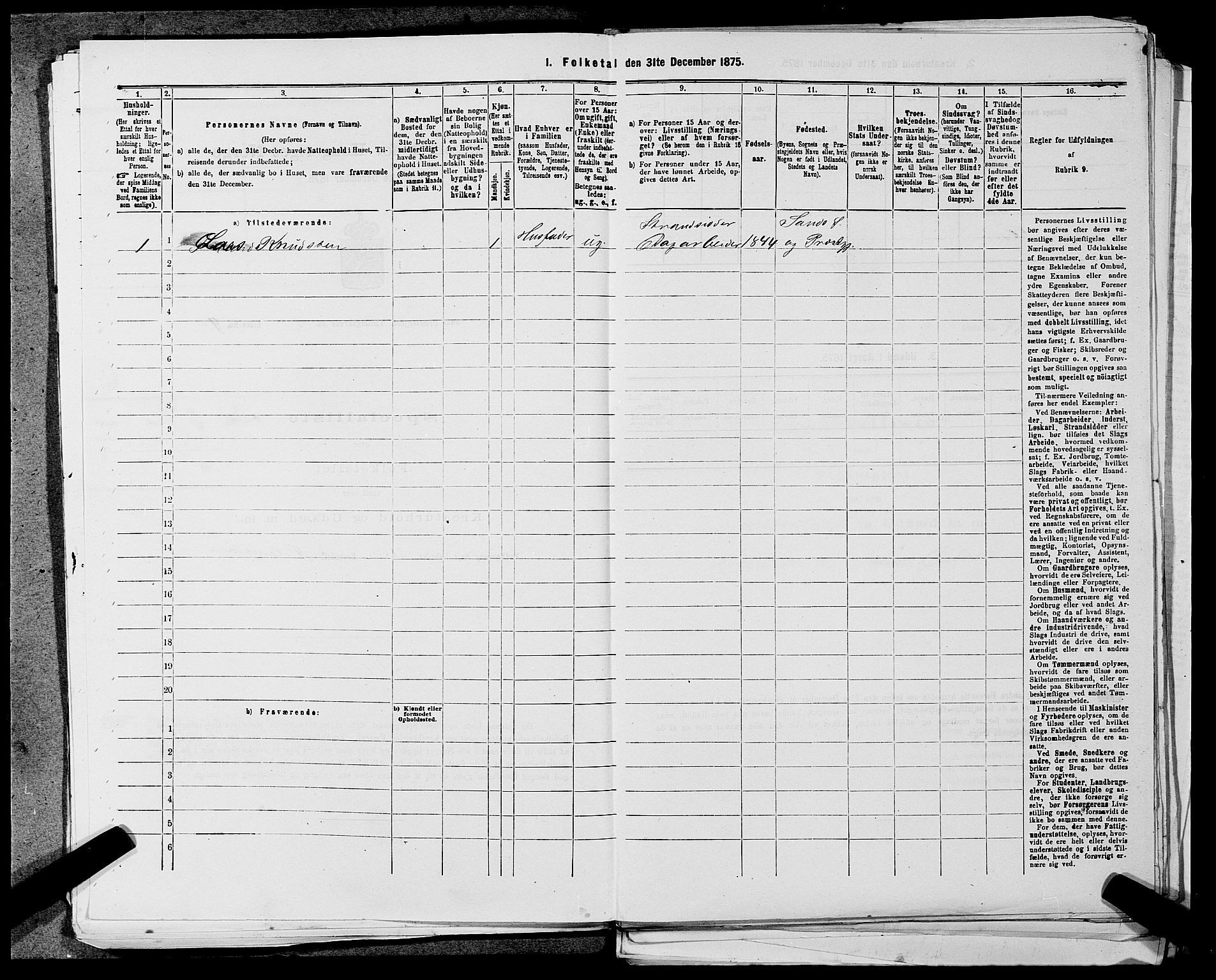 SAST, 1875 census for 1136P Sand, 1875, p. 159