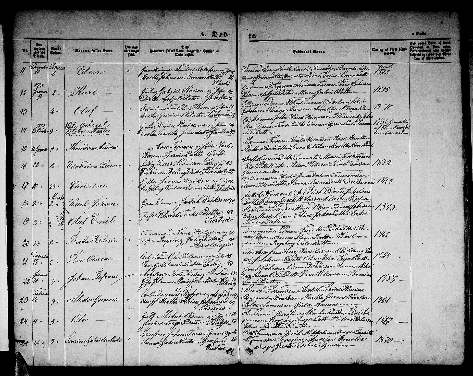 Hetland sokneprestkontor, AV/SAST-A-101826/30/30BB/L0003: Parish register (copy) no. B 3, 1863-1877
