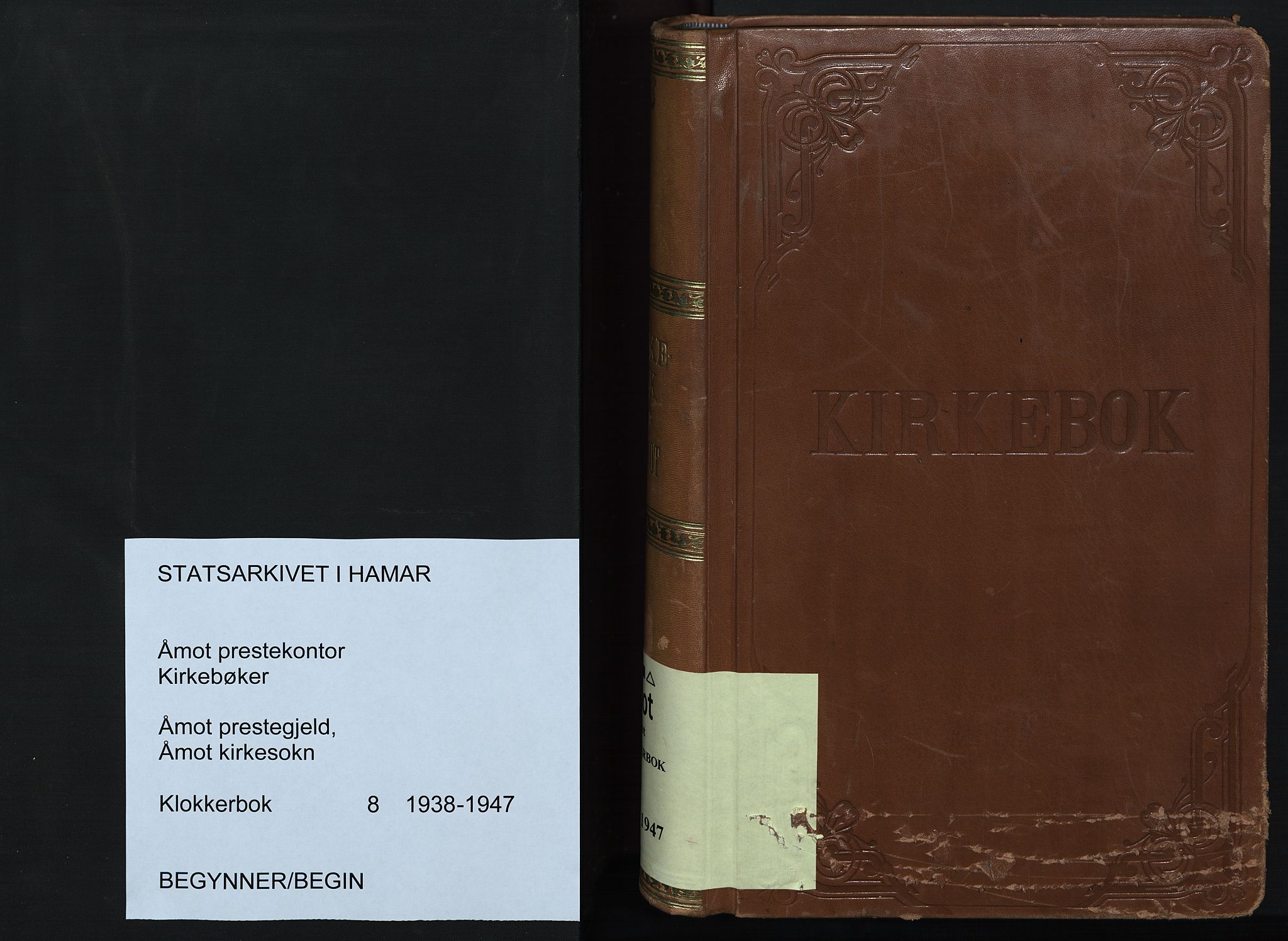 Åmot prestekontor, Hedmark, AV/SAH-PREST-056/H/Ha/Hab/L0008: Parish register (copy) no. 8, 1938-1947