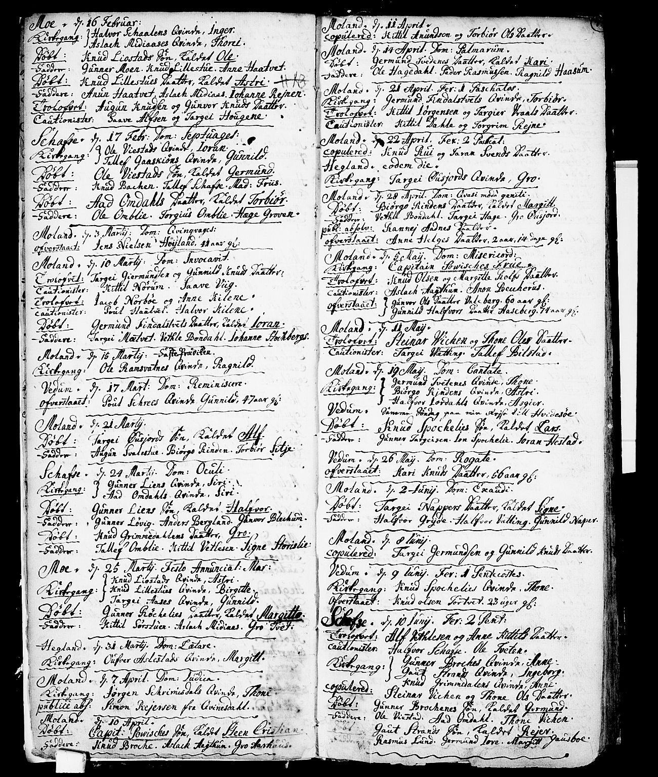 Fyresdal kirkebøker, SAKO/A-263/F/Fa/L0001: Parish register (official) no. I 1, 1724-1748, p. 7