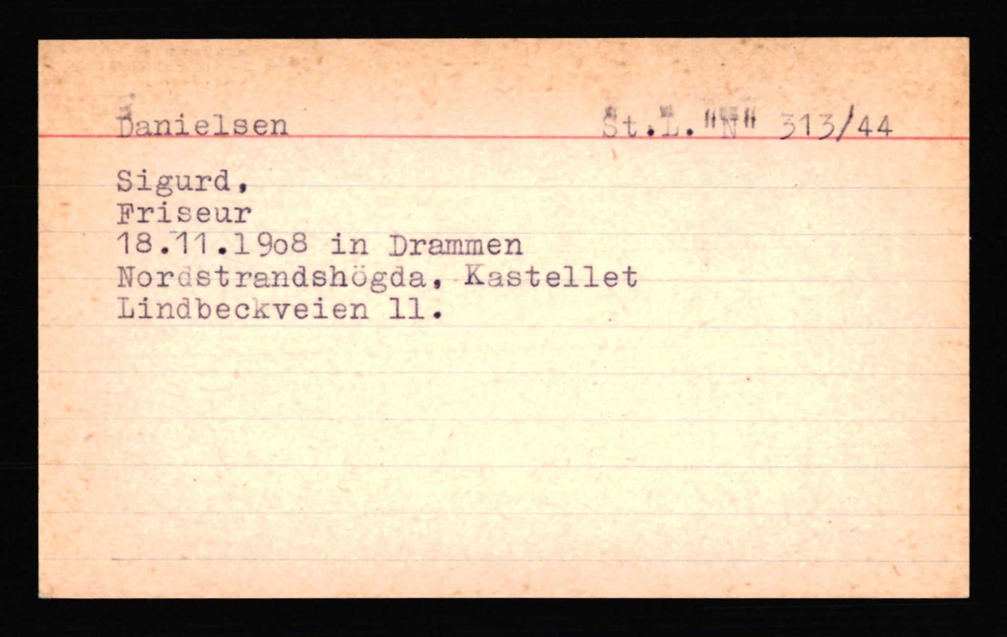 SS- und Polizeigericht Nord (IX), AV/RA-RAFA-3182/0001/C/Ca/L0002: kartotekkort for personer alfabetisk på etternavn: D-H, 1940-1945, p. 51