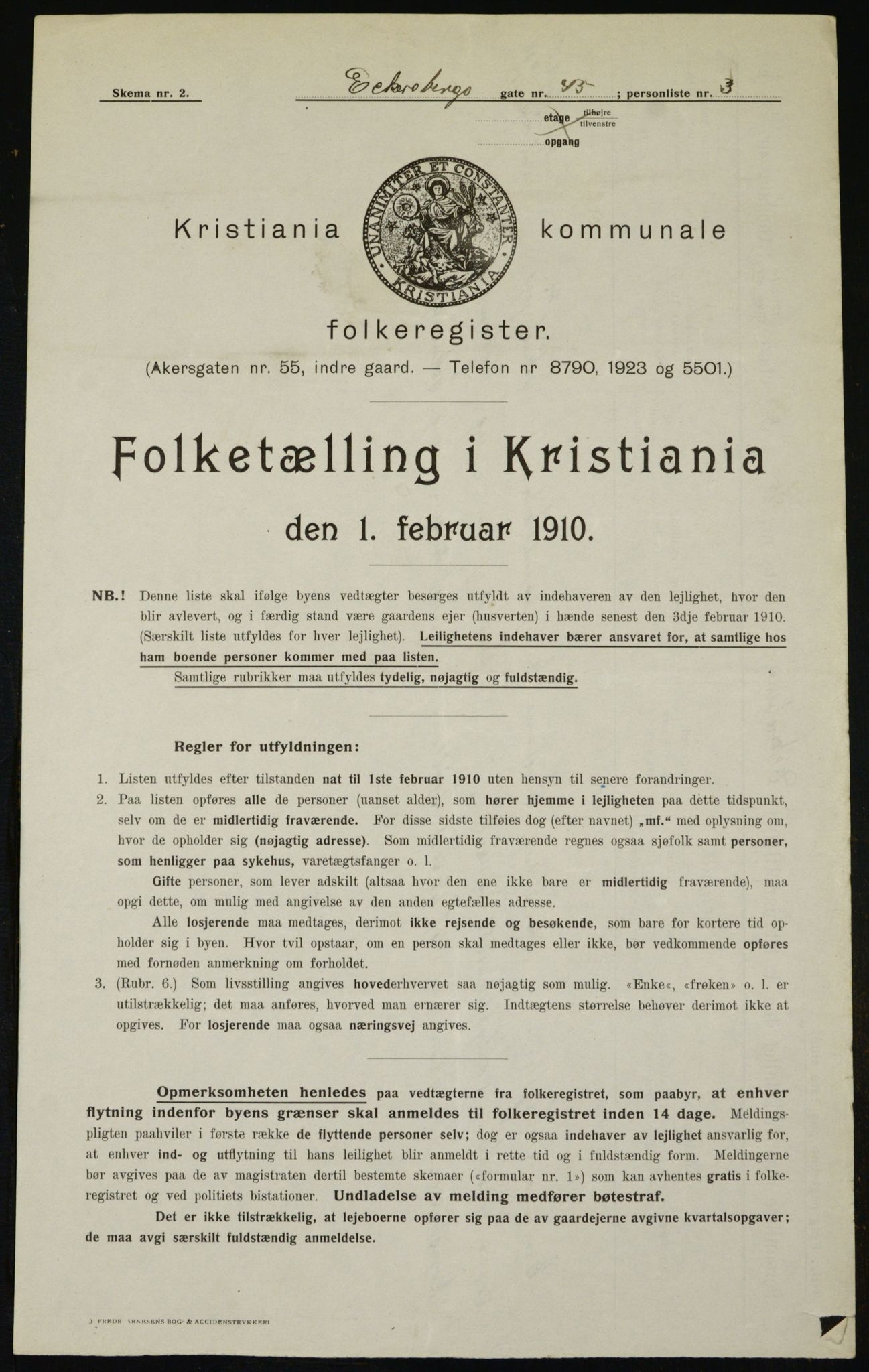 OBA, Municipal Census 1910 for Kristiania, 1910, p. 17744