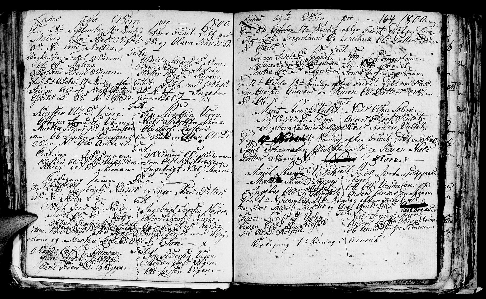 Ministerialprotokoller, klokkerbøker og fødselsregistre - Sør-Trøndelag, AV/SAT-A-1456/606/L0305: Parish register (copy) no. 606C01, 1757-1819, p. 164