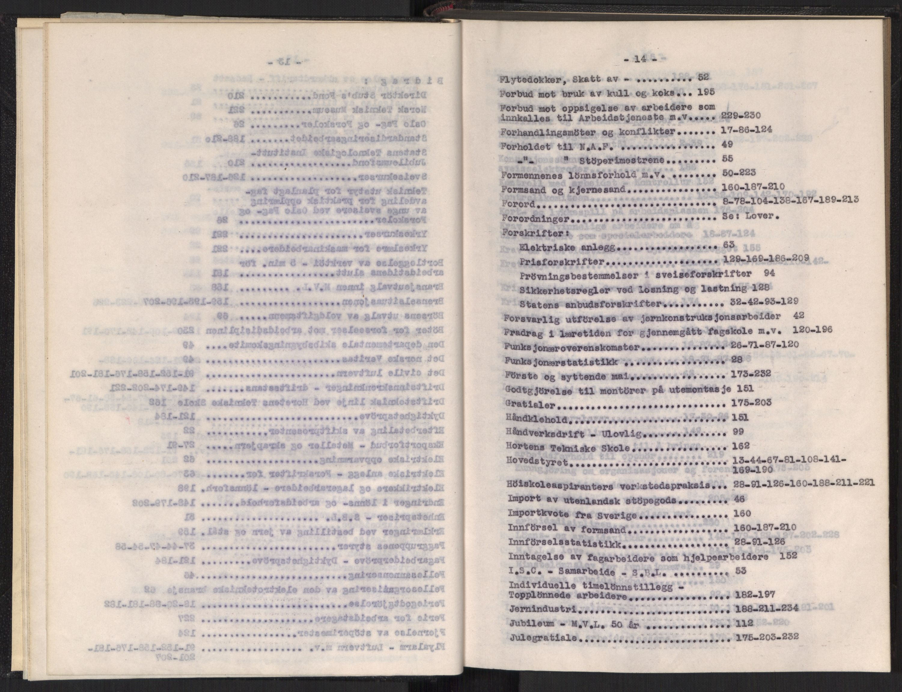 Teknologibedriftenes Landsforening TBL, RA/PA-1700/A/Ad/L0006: Årsberetning med register, 1937-1943