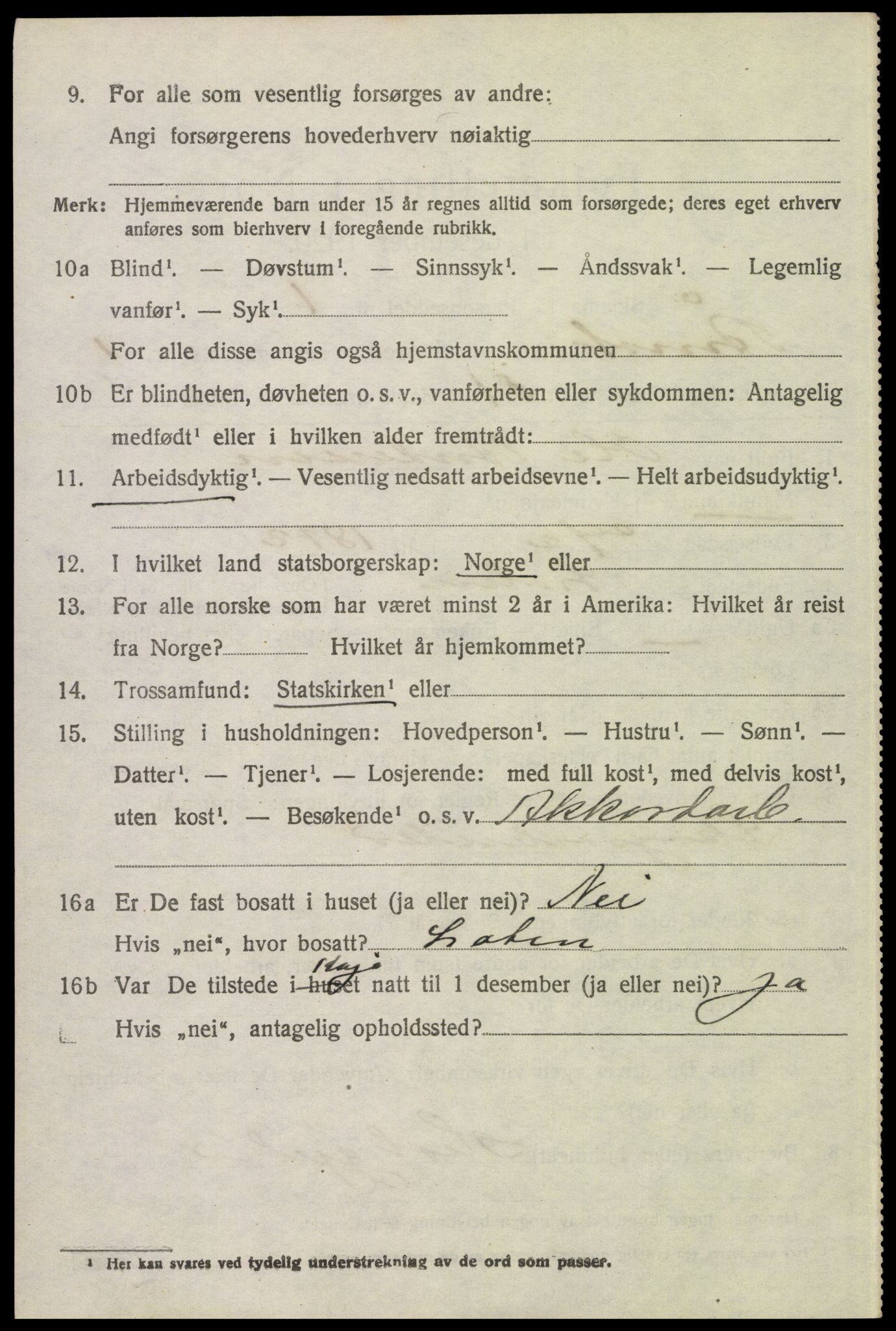 SAH, 1920 census for Åmot, 1920, p. 2056