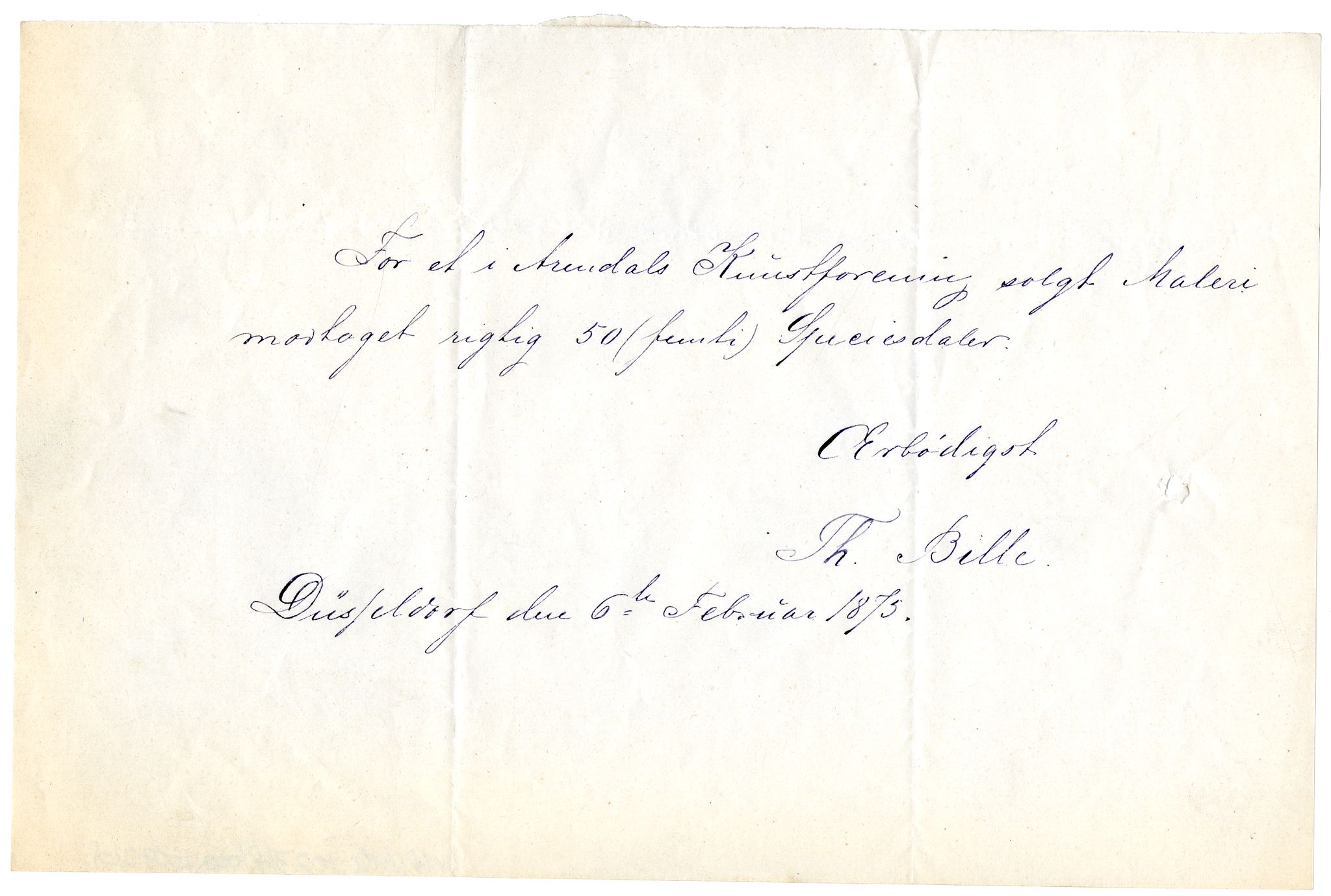 Diderik Maria Aalls brevsamling, NF/Ark-1023/F/L0001: D.M. Aalls brevsamling. A - B, 1738-1889, p. 698