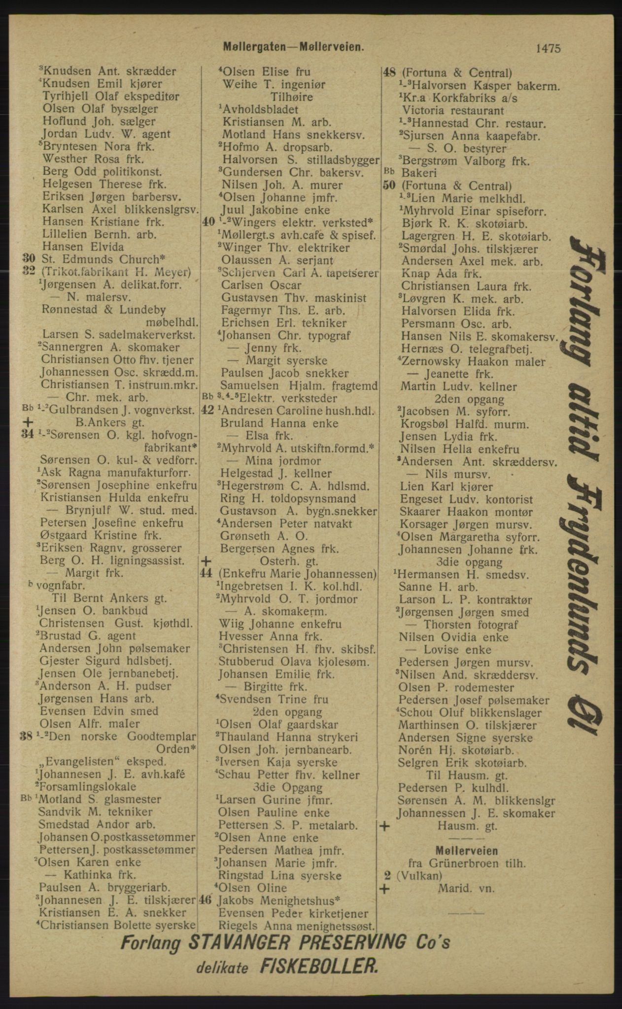 Kristiania/Oslo adressebok, PUBL/-, 1913, p. 1431