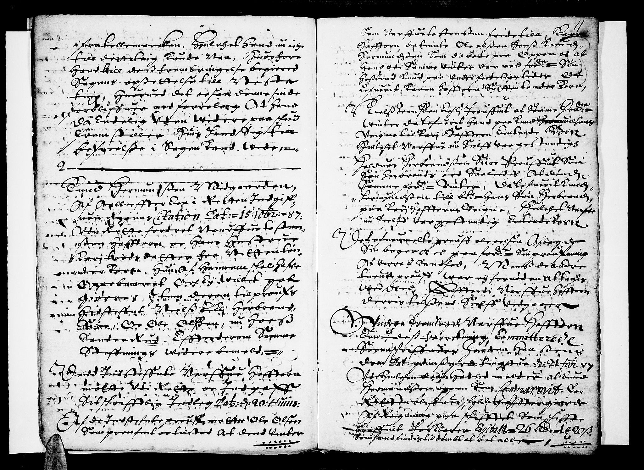 Ringerike og Hallingdal sorenskriveri, AV/SAKO-A-81/F/Fa/Fab/L0016: Tingbok - Sorenskriveriet, 1688, p. 11