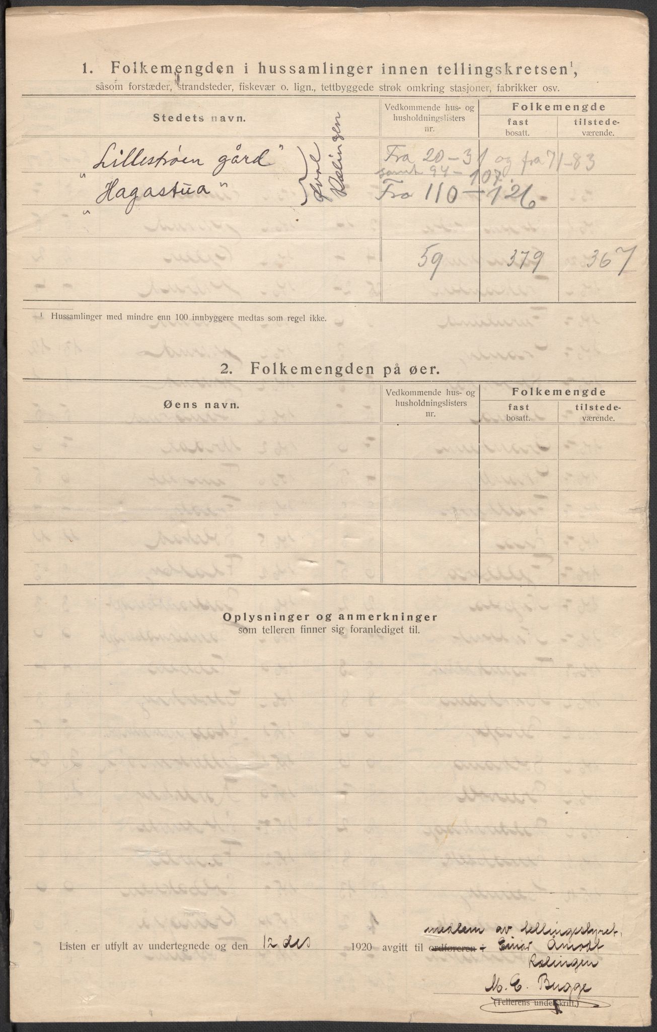 SAO, 1920 census for Fet, 1920, p. 37