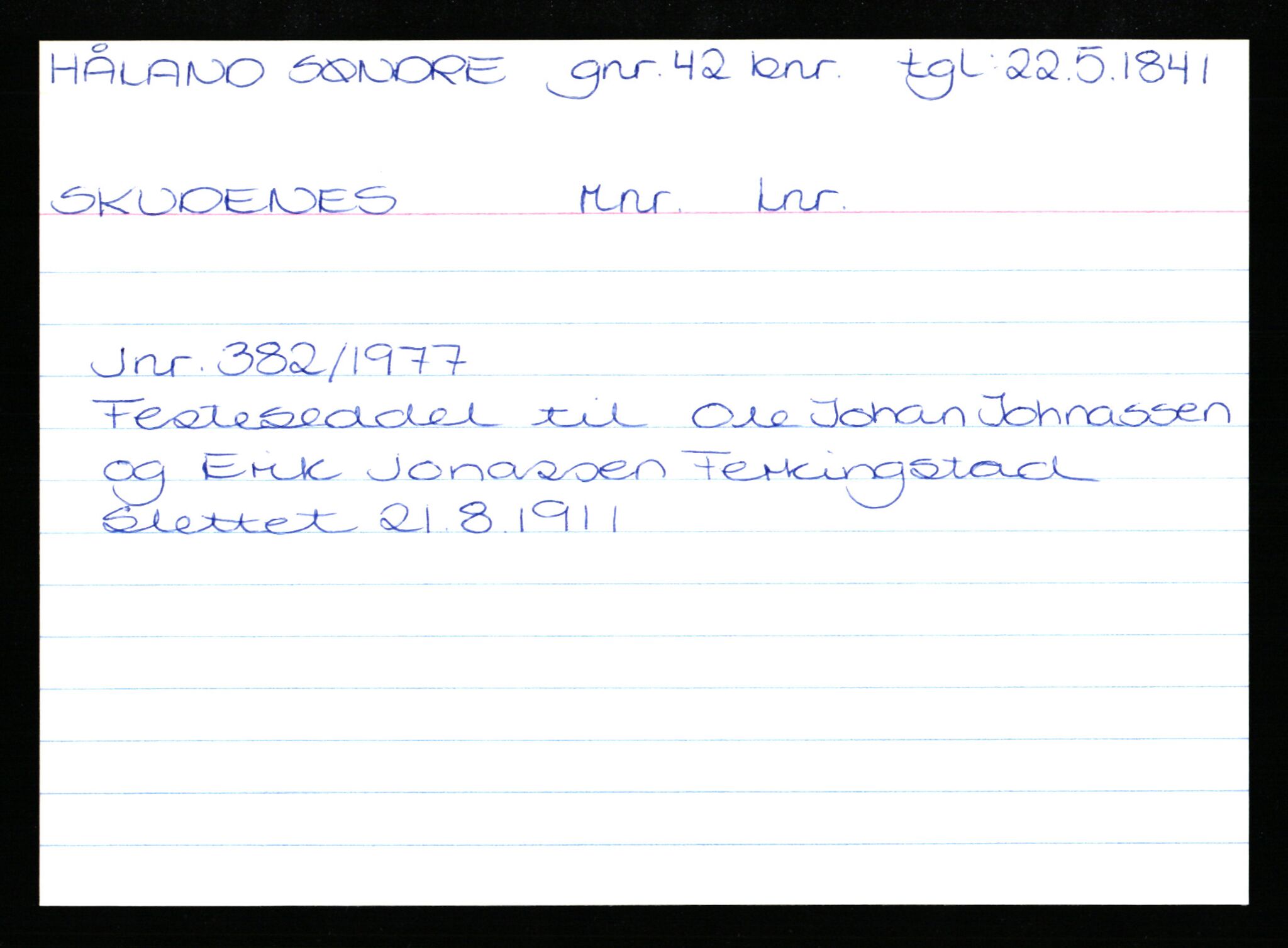 Statsarkivet i Stavanger, AV/SAST-A-101971/03/Y/Yk/L0020: Registerkort sortert etter gårdsnavn: Høle - Idsal, 1750-1930, p. 376