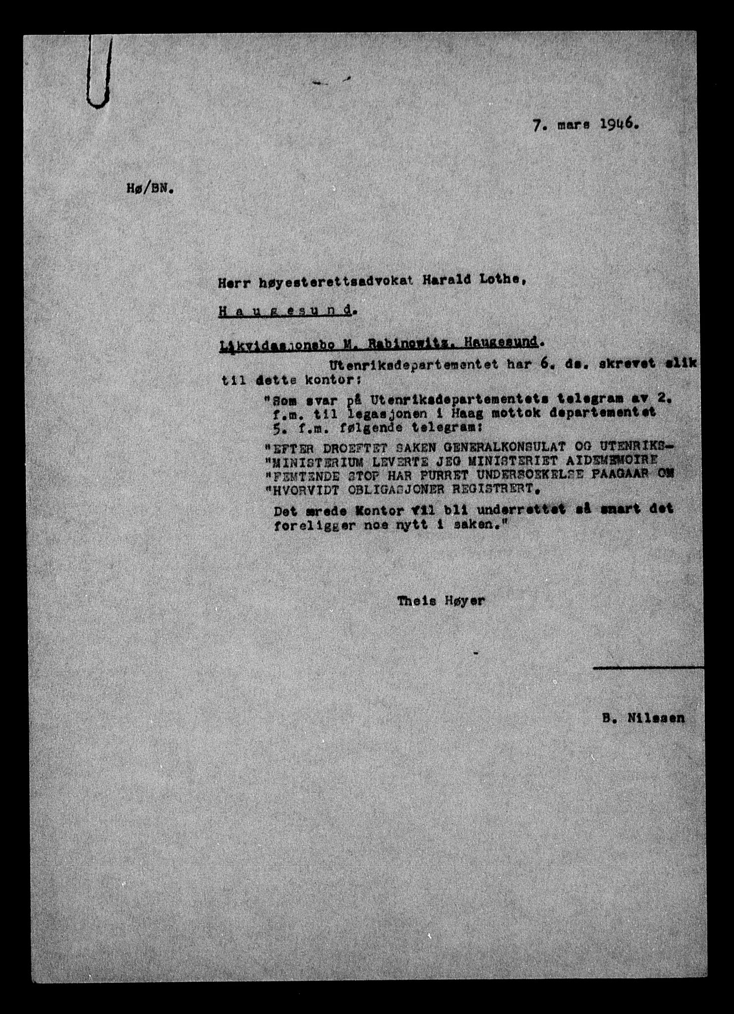 Justisdepartementet, Tilbakeføringskontoret for inndratte formuer, AV/RA-S-1564/H/Hc/Hcd/L1004: --, 1945-1947, p. 285