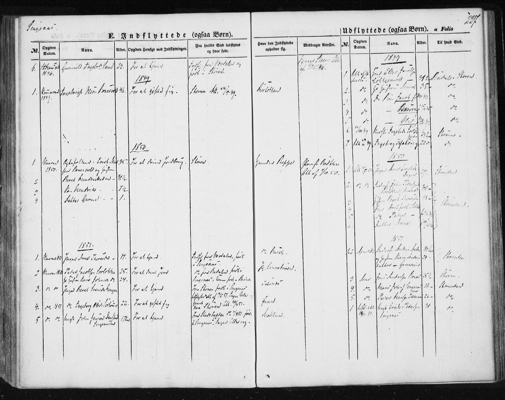 Ministerialprotokoller, klokkerbøker og fødselsregistre - Sør-Trøndelag, SAT/A-1456/685/L0964: Parish register (official) no. 685A06 /2, 1846-1859, p. 227