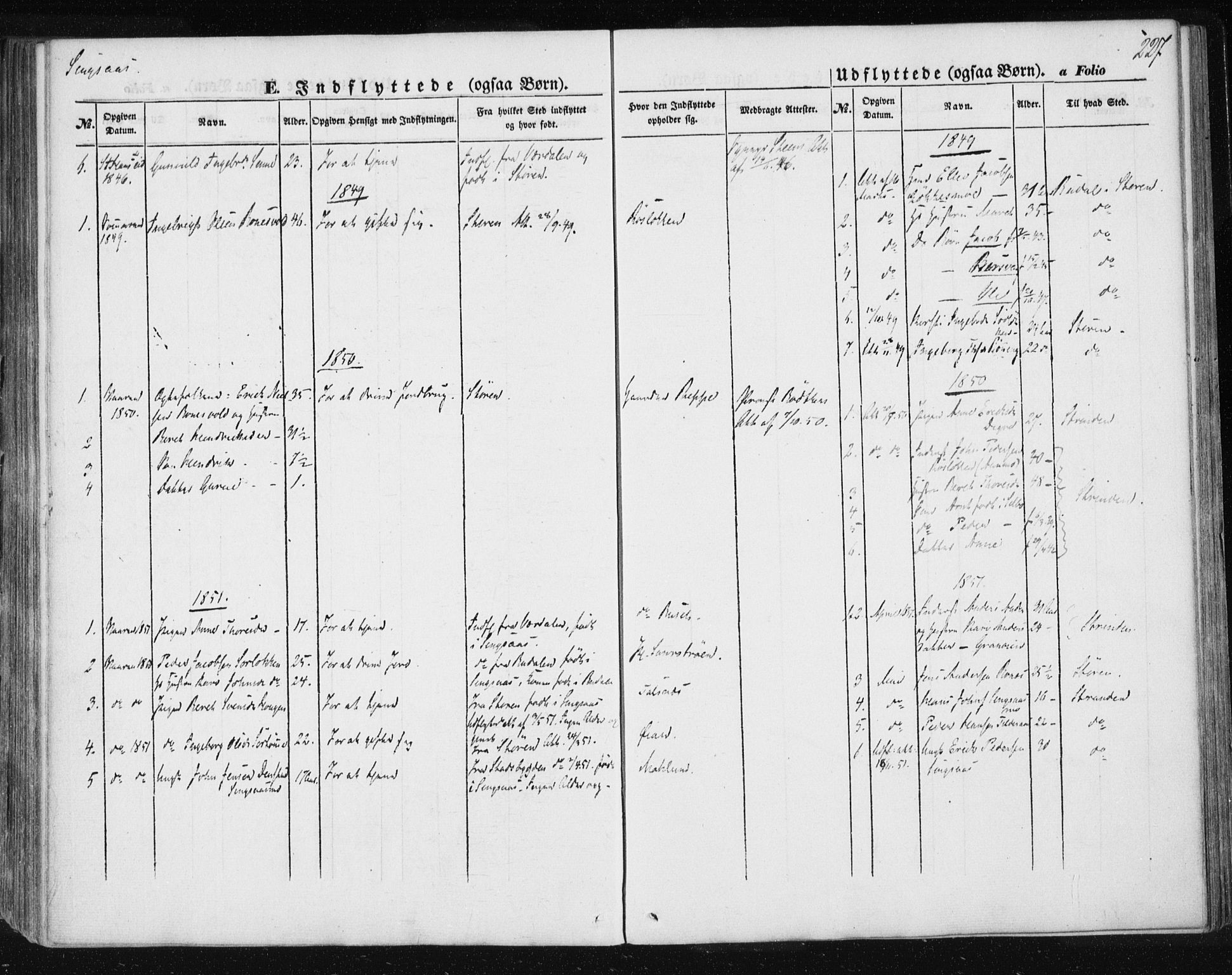 Ministerialprotokoller, klokkerbøker og fødselsregistre - Sør-Trøndelag, AV/SAT-A-1456/685/L0964: Parish register (official) no. 685A06 /2, 1846-1859, p. 227