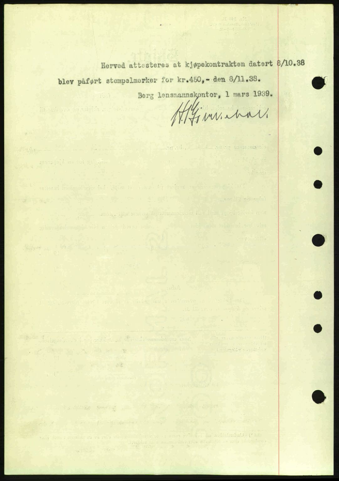 Idd og Marker sorenskriveri, AV/SAO-A-10283/G/Gb/Gbb/L0003: Mortgage book no. A3, 1938-1939, Diary no: : 325/1939