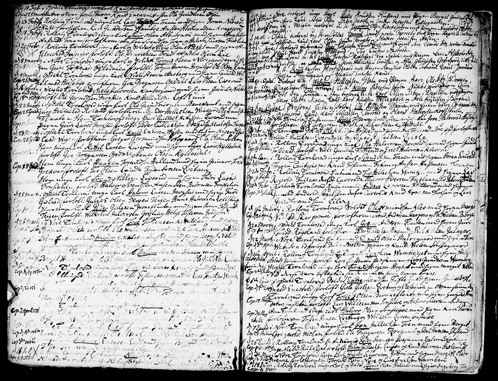 Rollag kirkebøker, SAKO/A-240/F/Fa/L0003: Parish register (official) no. I 3, 1743-1778, p. 274