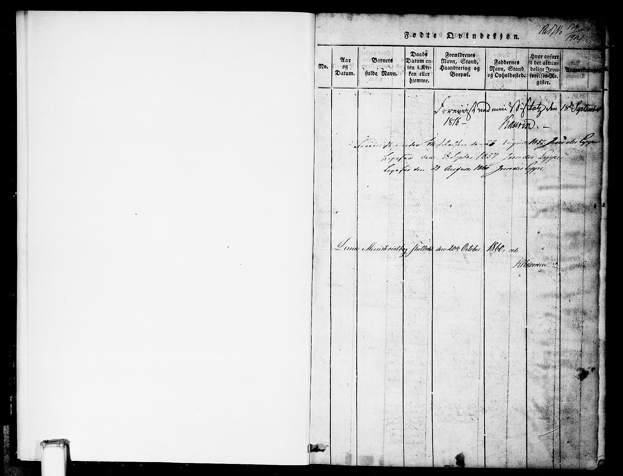 Gransherad kirkebøker, SAKO/A-267/G/Gb/L0001: Parish register (copy) no. II 1, 1815-1860, p. 1