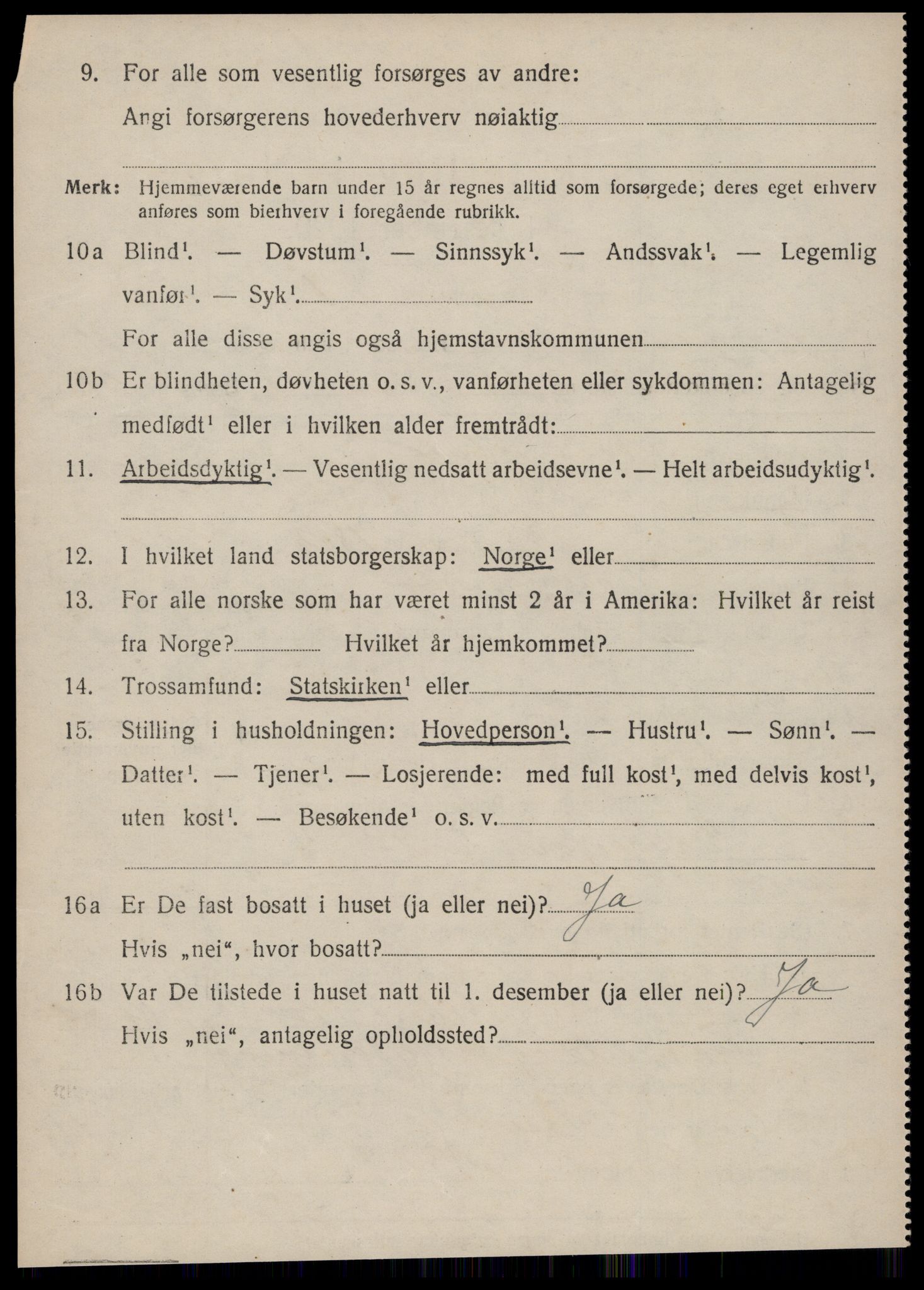 SAT, 1920 census for Borgund, 1920, p. 10317
