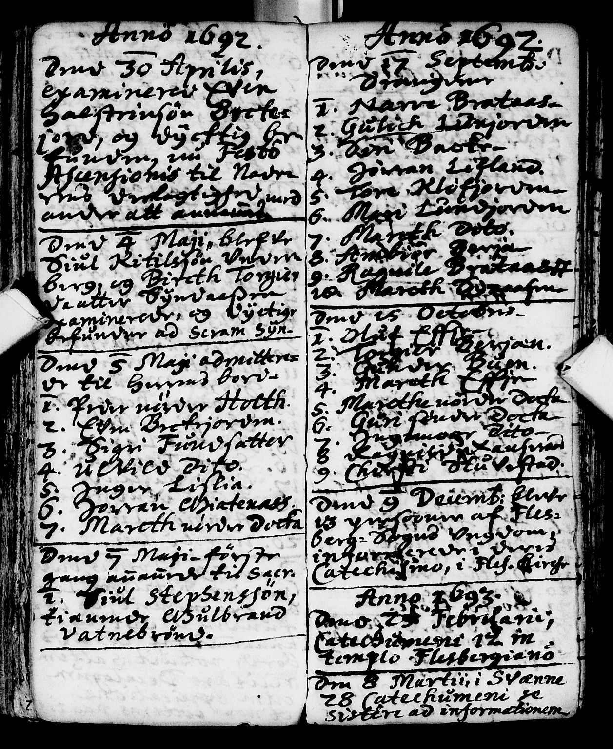 Flesberg kirkebøker, AV/SAKO-A-18/F/Fa/L0001: Parish register (official) no. I 1, 1688-1725