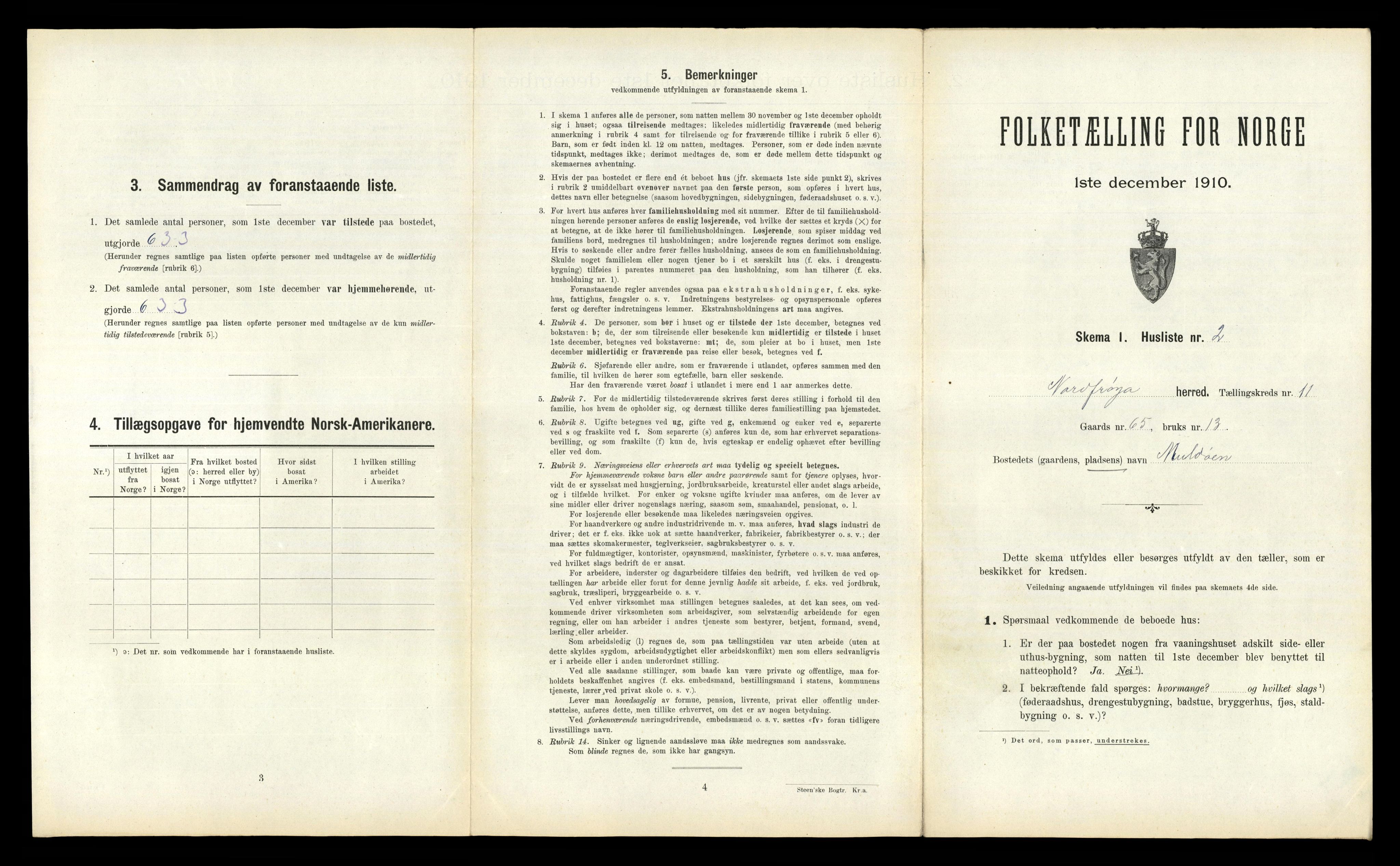 RA, 1910 census for Nord-Frøya, 1910, p. 1052