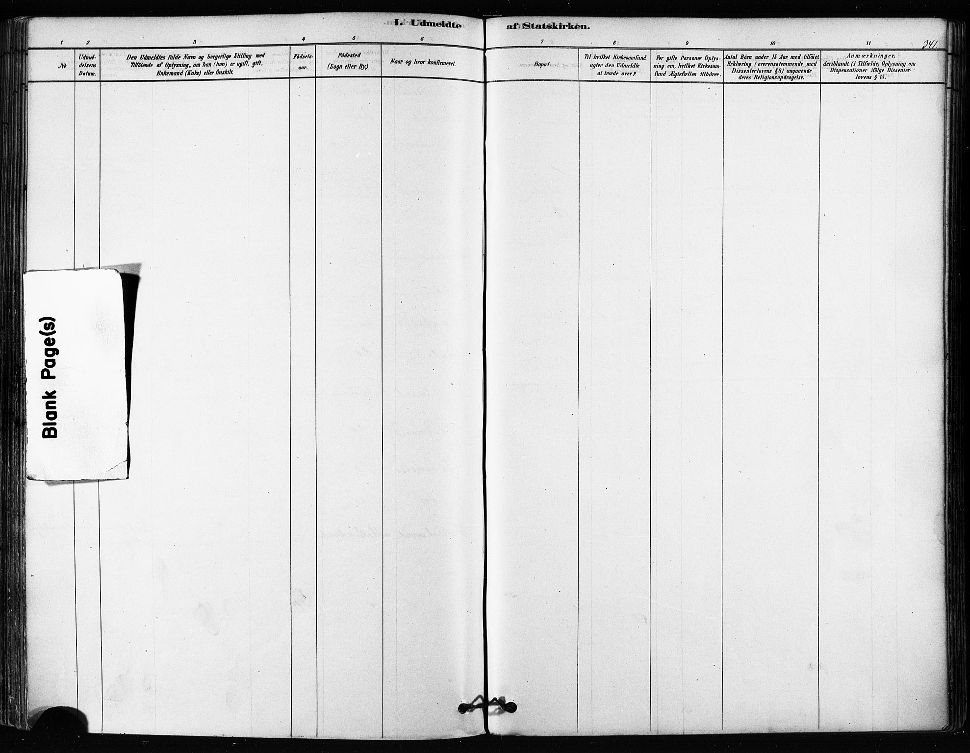 Kvæfjord sokneprestkontor, AV/SATØ-S-1323/G/Ga/Gaa/L0005kirke: Parish register (official) no. 5, 1878-1894, p. 341