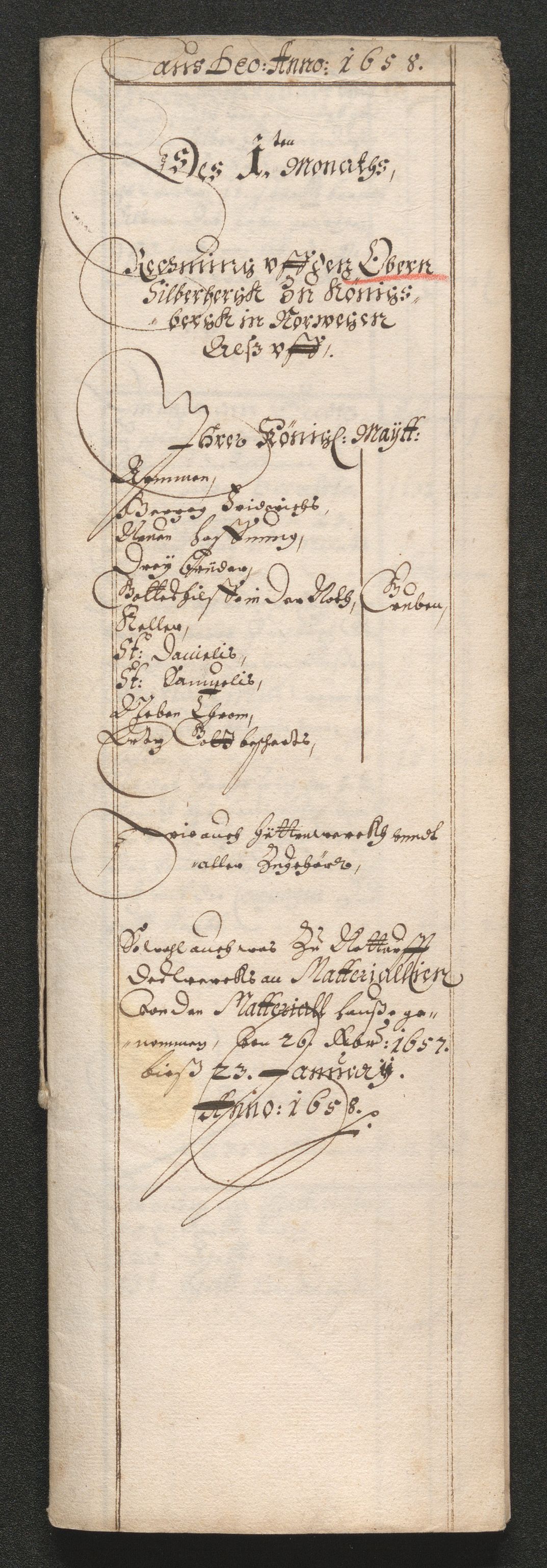 Kongsberg Sølvverk 1623-1816, SAKO/EA-3135/001/D/Dc/Dcd/L0033: Utgiftsregnskap for gruver m.m. , 1658, p. 45