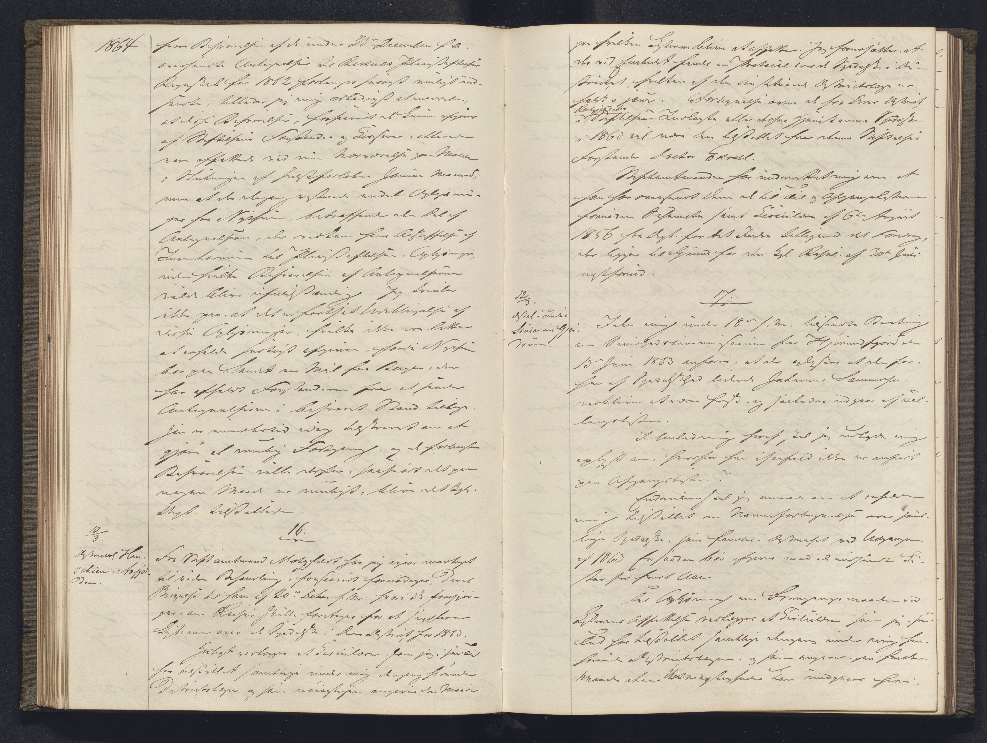 Lepraarkiver - Overlegen for den spedalske sykdom, AV/SAB-A-61001/B.b/L0003: Kopibok, 1862-1865