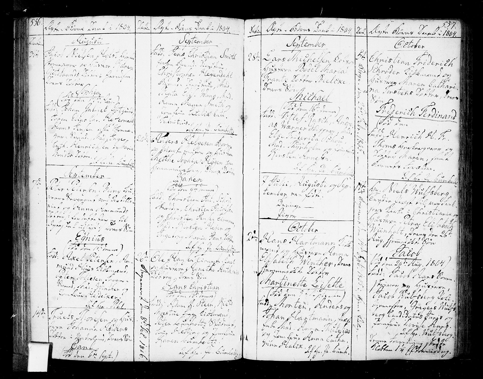 Oslo domkirke Kirkebøker, AV/SAO-A-10752/F/Fa/L0005: Parish register (official) no. 5, 1787-1806, p. 556-557