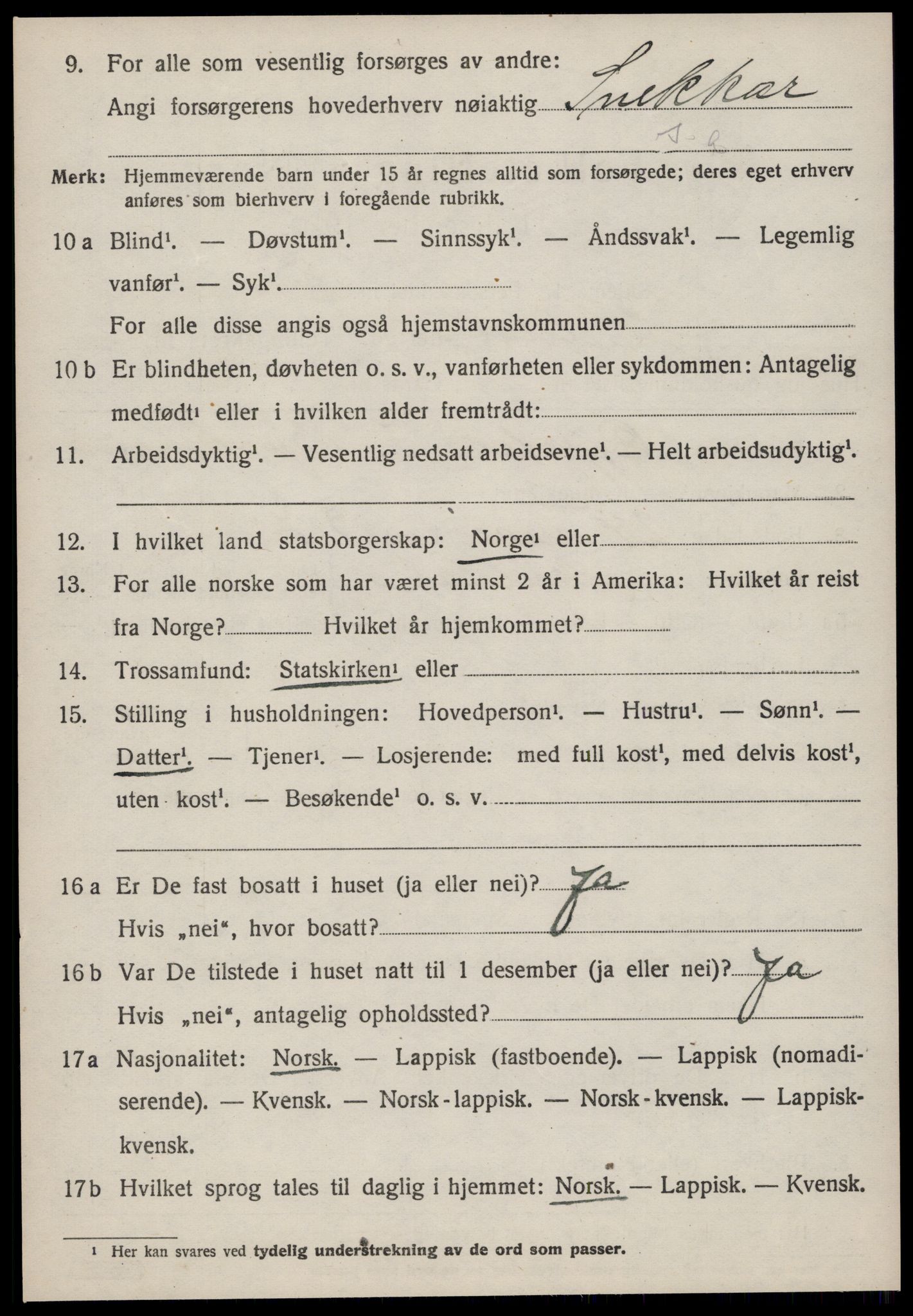 SAT, 1920 census for Meldal, 1920, p. 2042