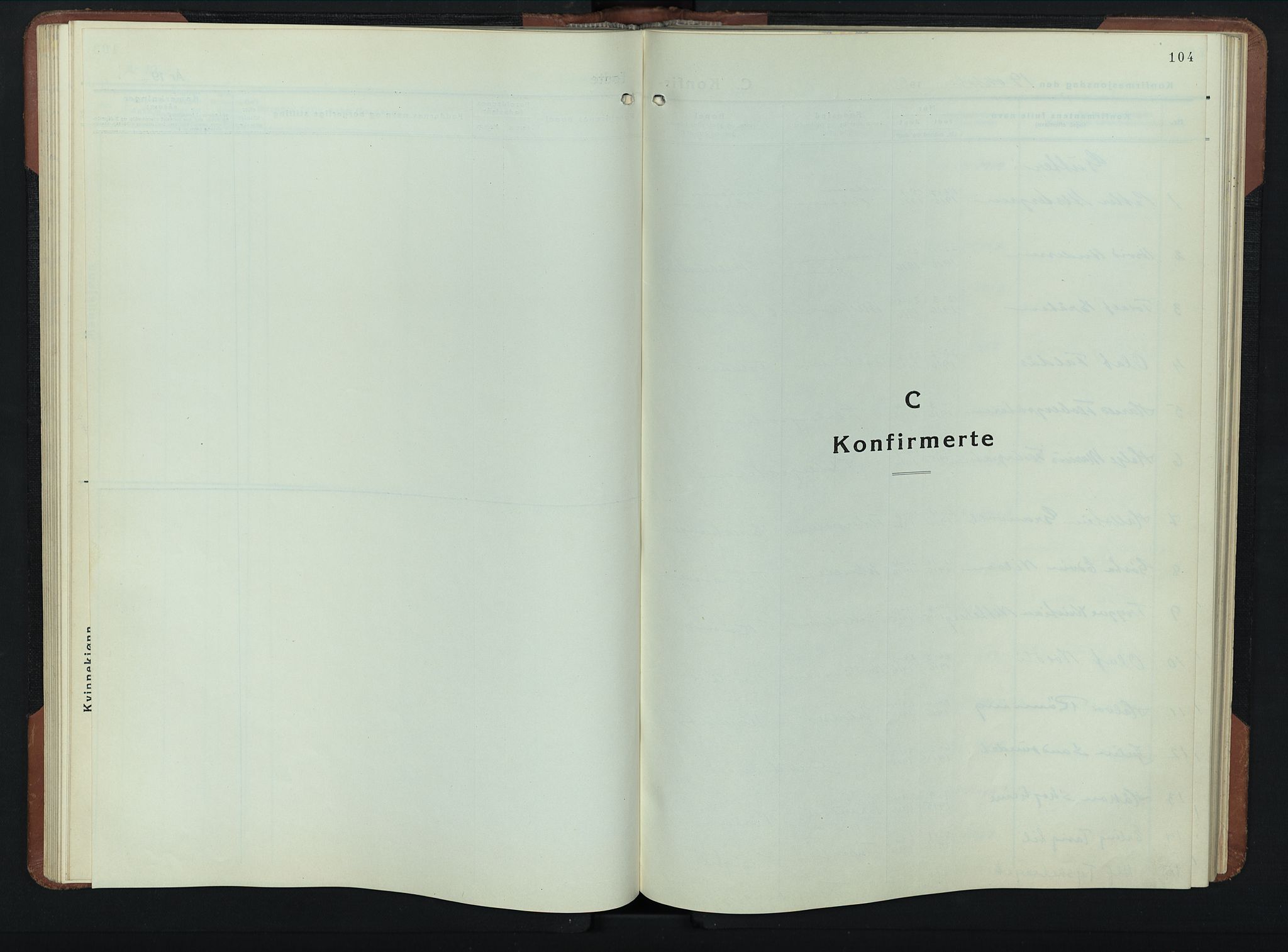 Åsnes prestekontor, AV/SAH-PREST-042/H/Ha/Hab/L0009: Parish register (copy) no. 9, 1930-1954, p. 104