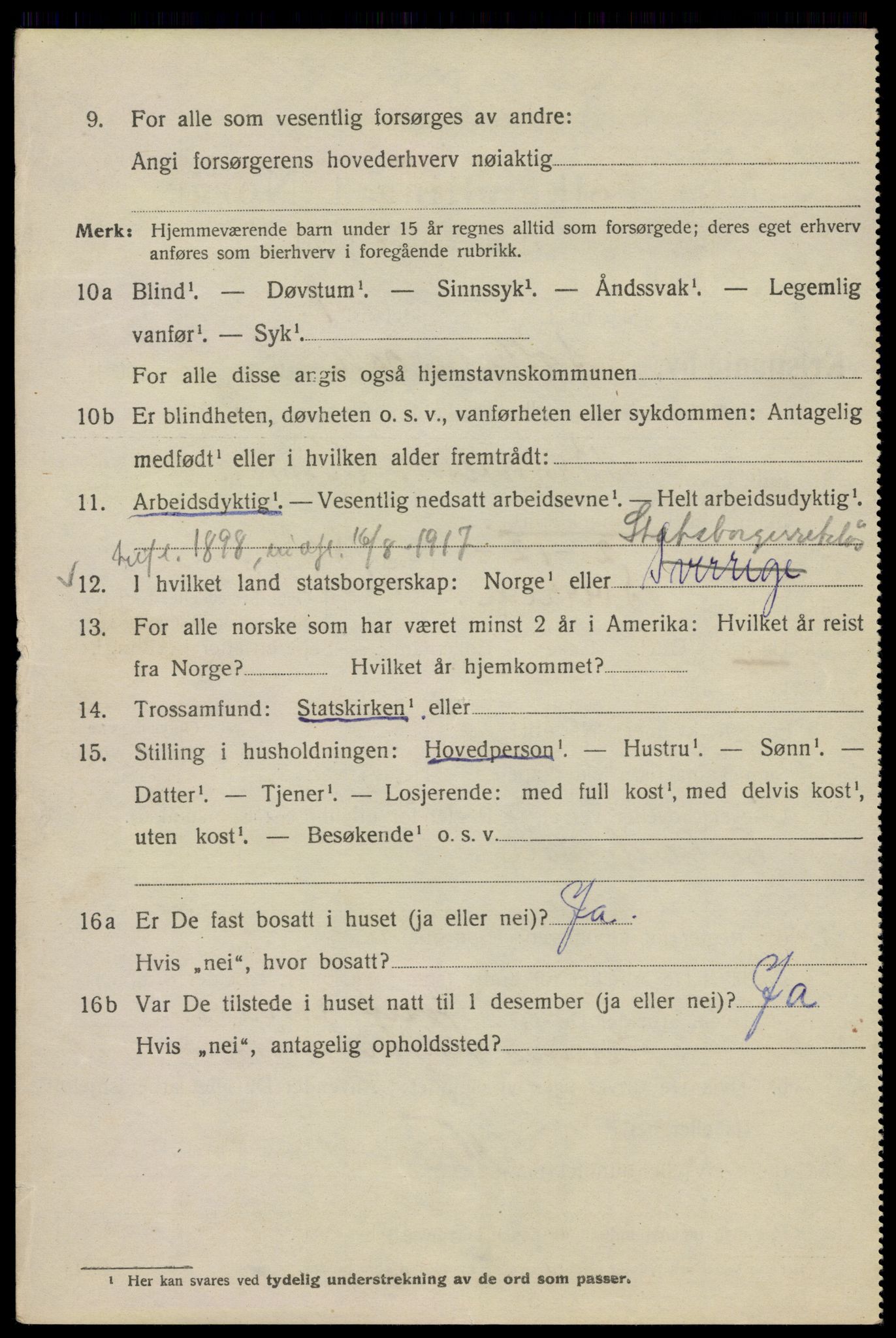 SAO, 1920 census for Kristiania, 1920, p. 527354