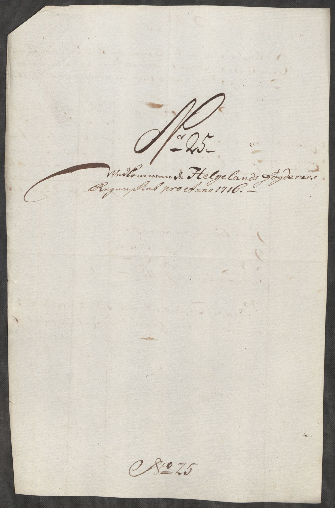 Rentekammeret inntil 1814, Reviderte regnskaper, Fogderegnskap, AV/RA-EA-4092/R65/L4514: Fogderegnskap Helgeland, 1716, p. 227