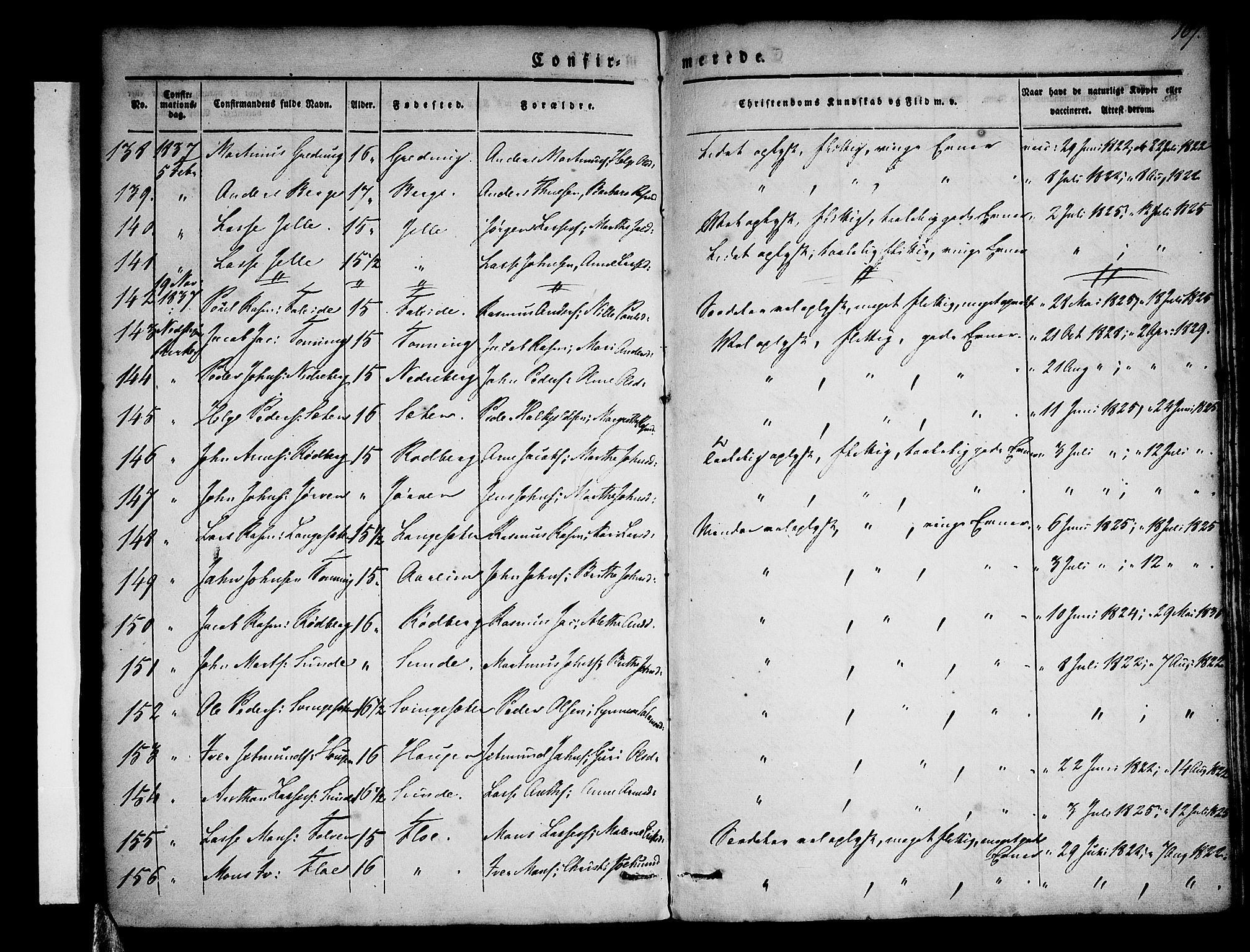Stryn Sokneprestembete, SAB/A-82501: Parish register (official) no. A 1, 1832-1845, p. 107
