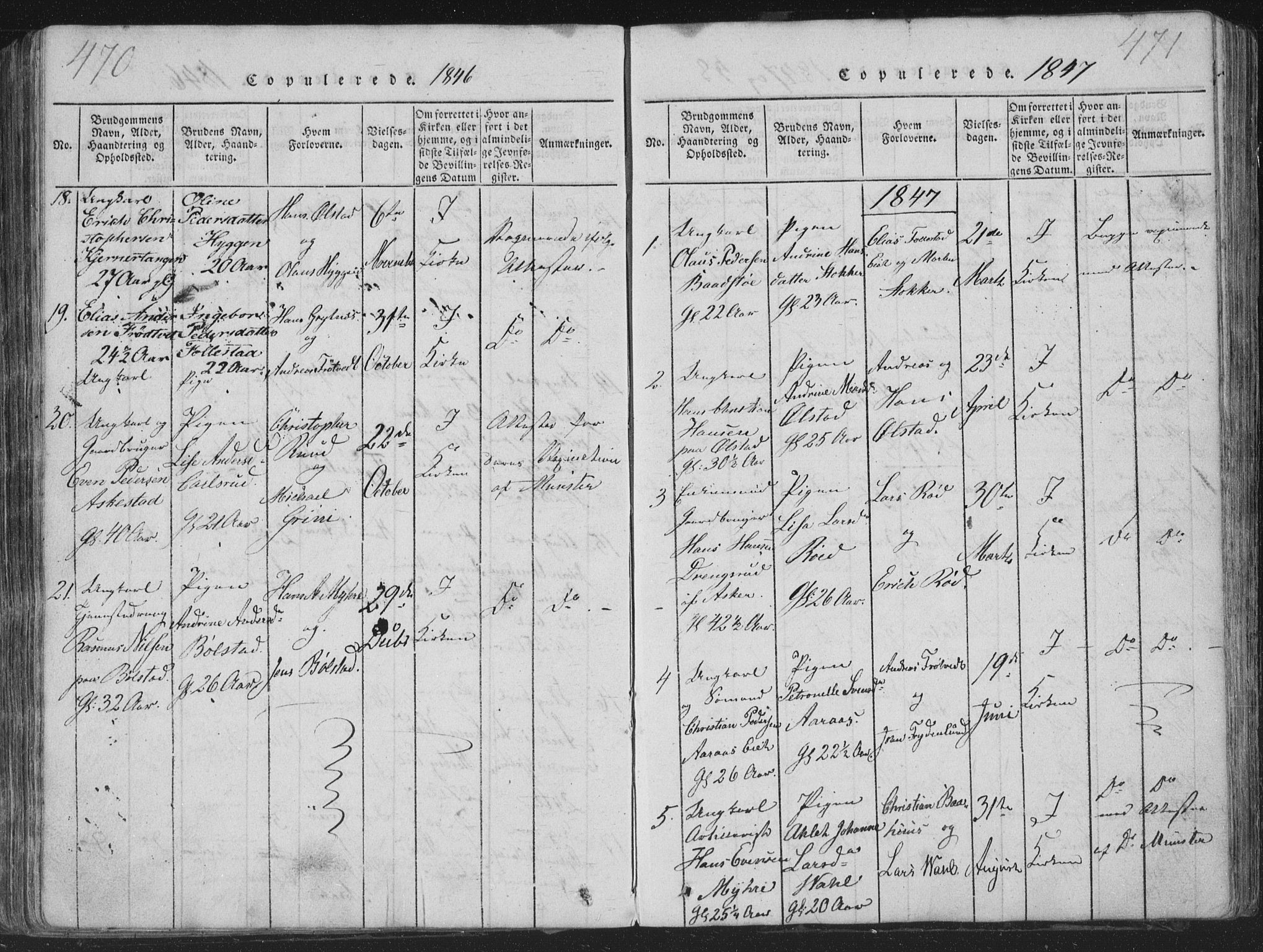 Røyken kirkebøker, SAKO/A-241/G/Ga/L0003: Parish register (copy) no. 3, 1814-1856, p. 470-471
