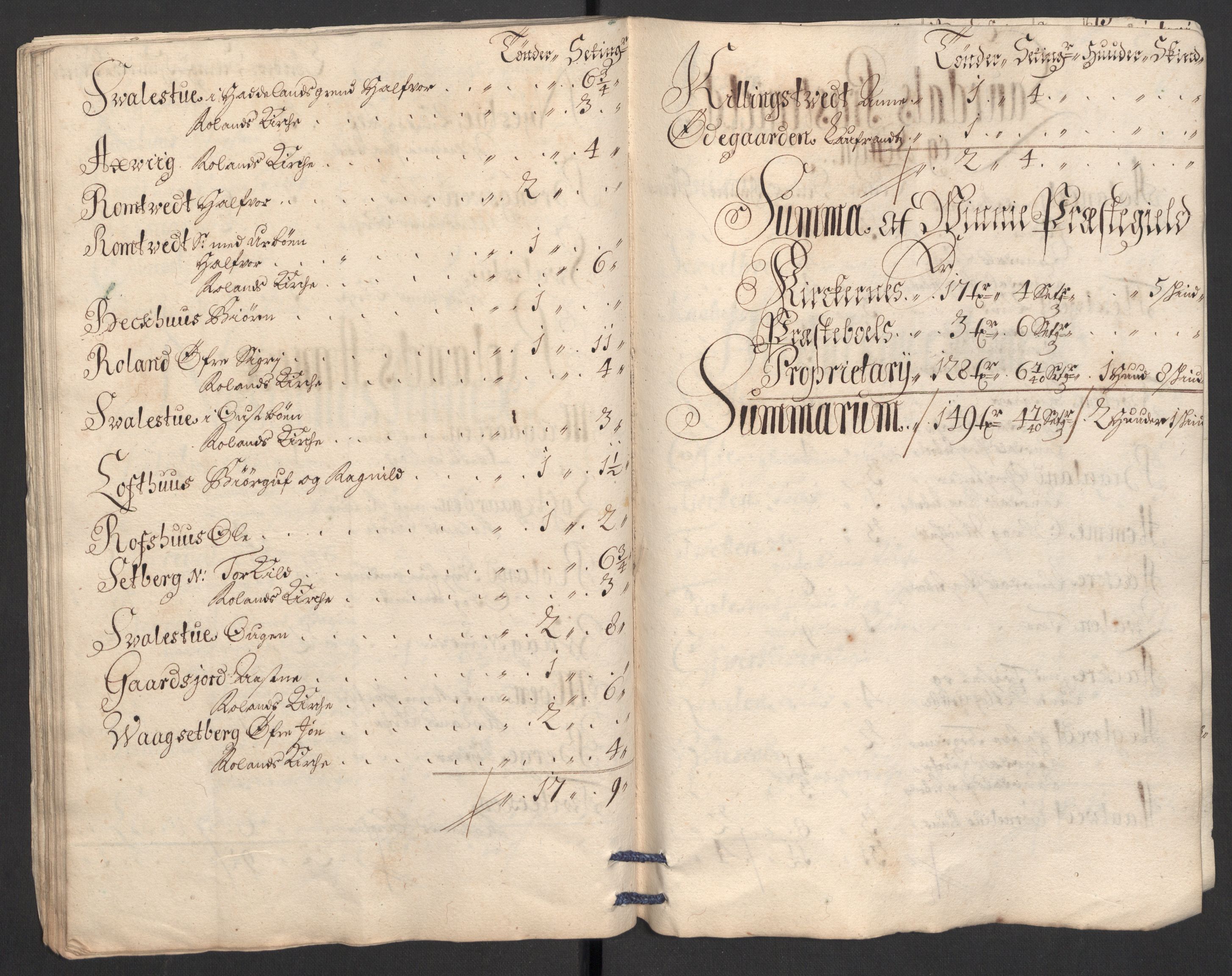 Rentekammeret inntil 1814, Reviderte regnskaper, Fogderegnskap, AV/RA-EA-4092/R36/L2112: Fogderegnskap Øvre og Nedre Telemark og Bamble, 1704, p. 257