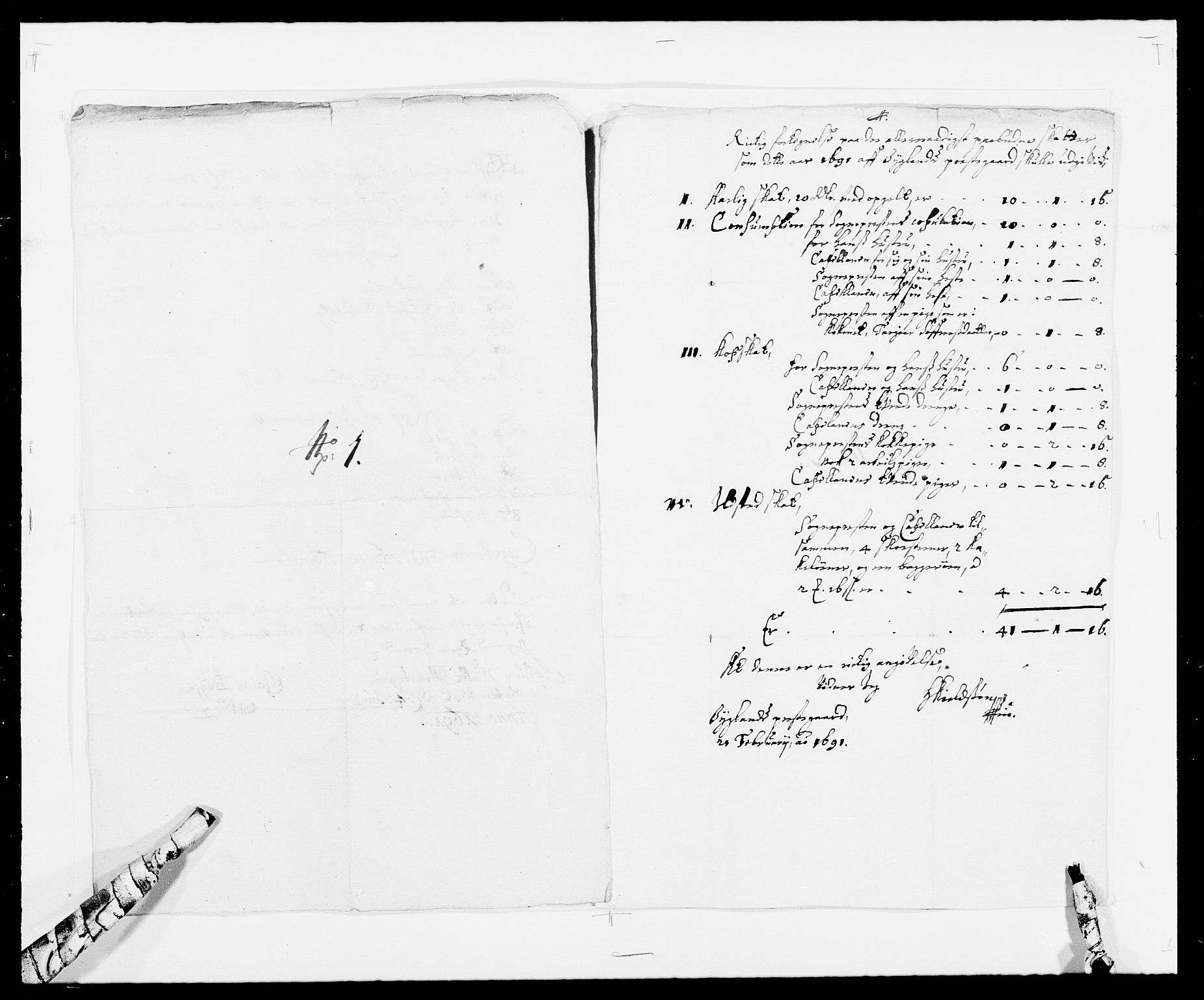 Rentekammeret inntil 1814, Reviderte regnskaper, Fogderegnskap, AV/RA-EA-4092/R40/L2443: Fogderegnskap Råbyggelag, 1691-1692, p. 61