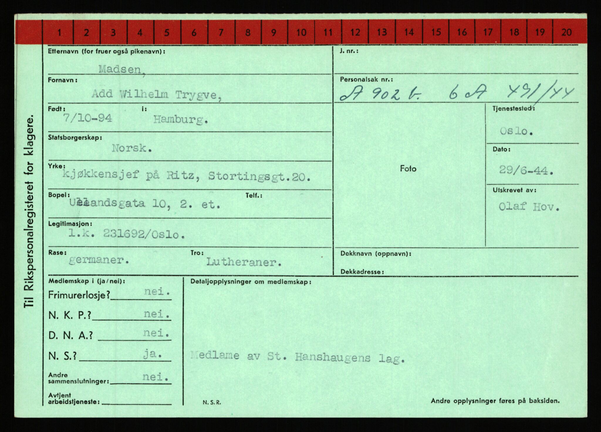 Statspolitiet - Hovedkontoret / Osloavdelingen, AV/RA-S-1329/C/Ca/L0010: Lind - Moksnes, 1943-1945, p. 2349