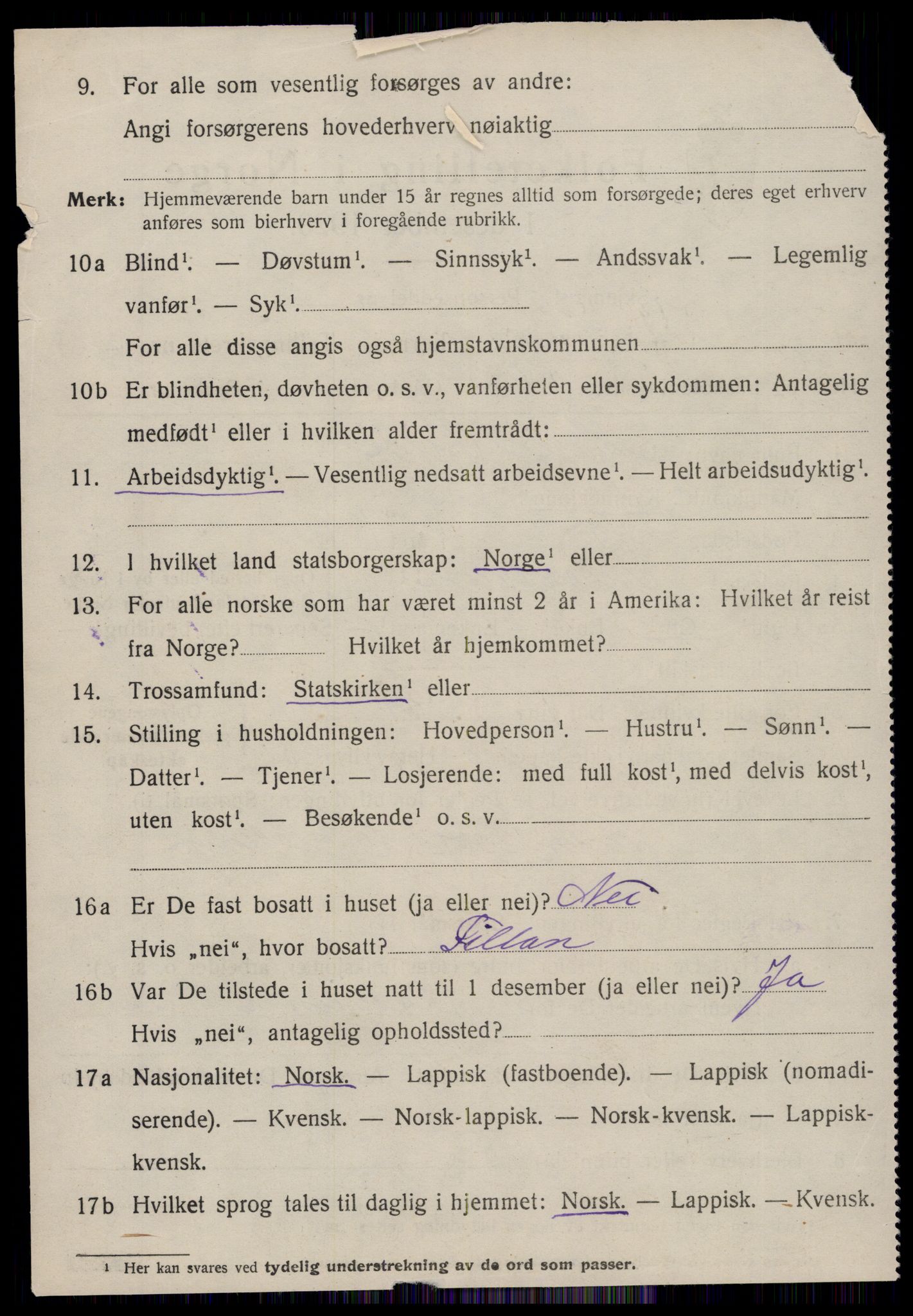 SAT, 1920 census for Sør-Frøya, 1920, p. 2814