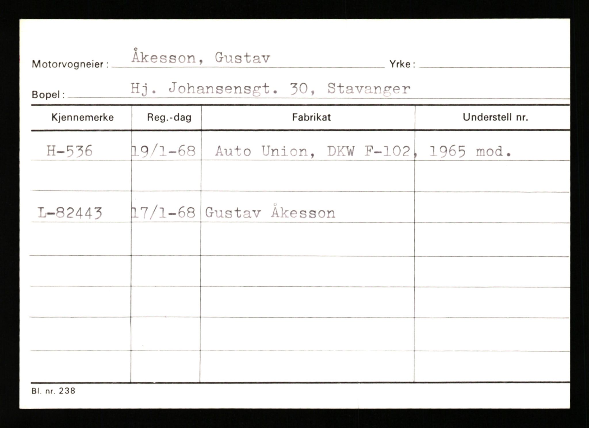 Stavanger trafikkstasjon, AV/SAST-A-101942/0/G/L0001: Registreringsnummer: 0 - 5782, 1930-1971, p. 309