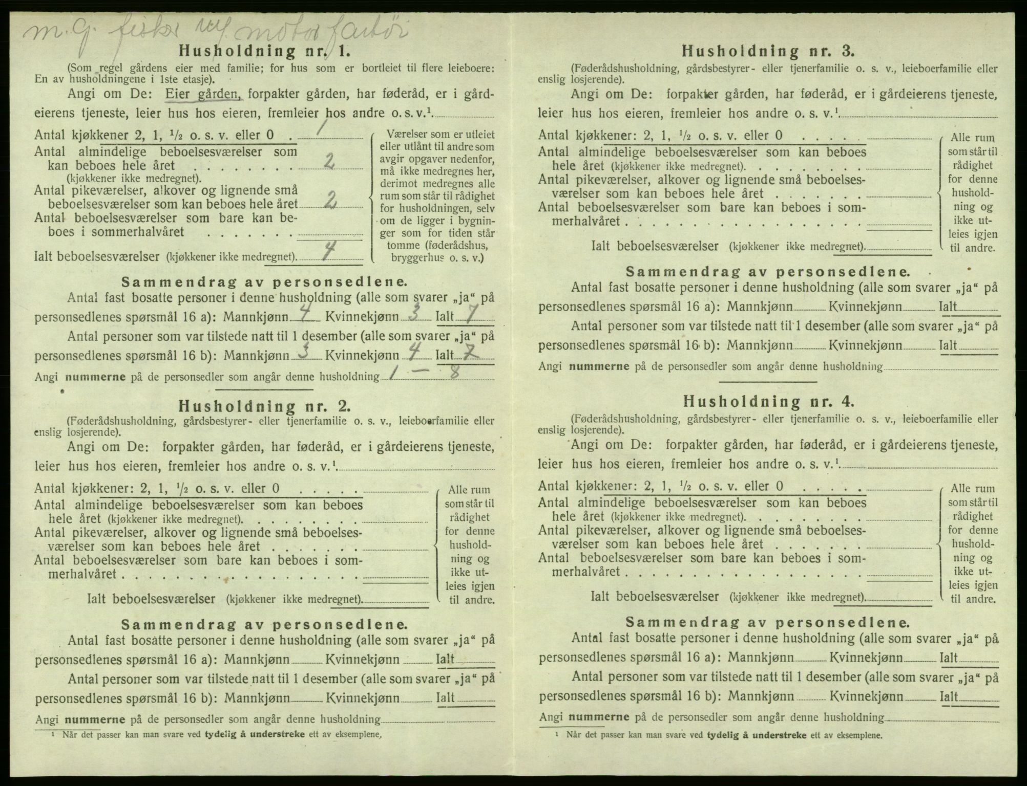 SAB, 1920 census for Sund, 1920, p. 368