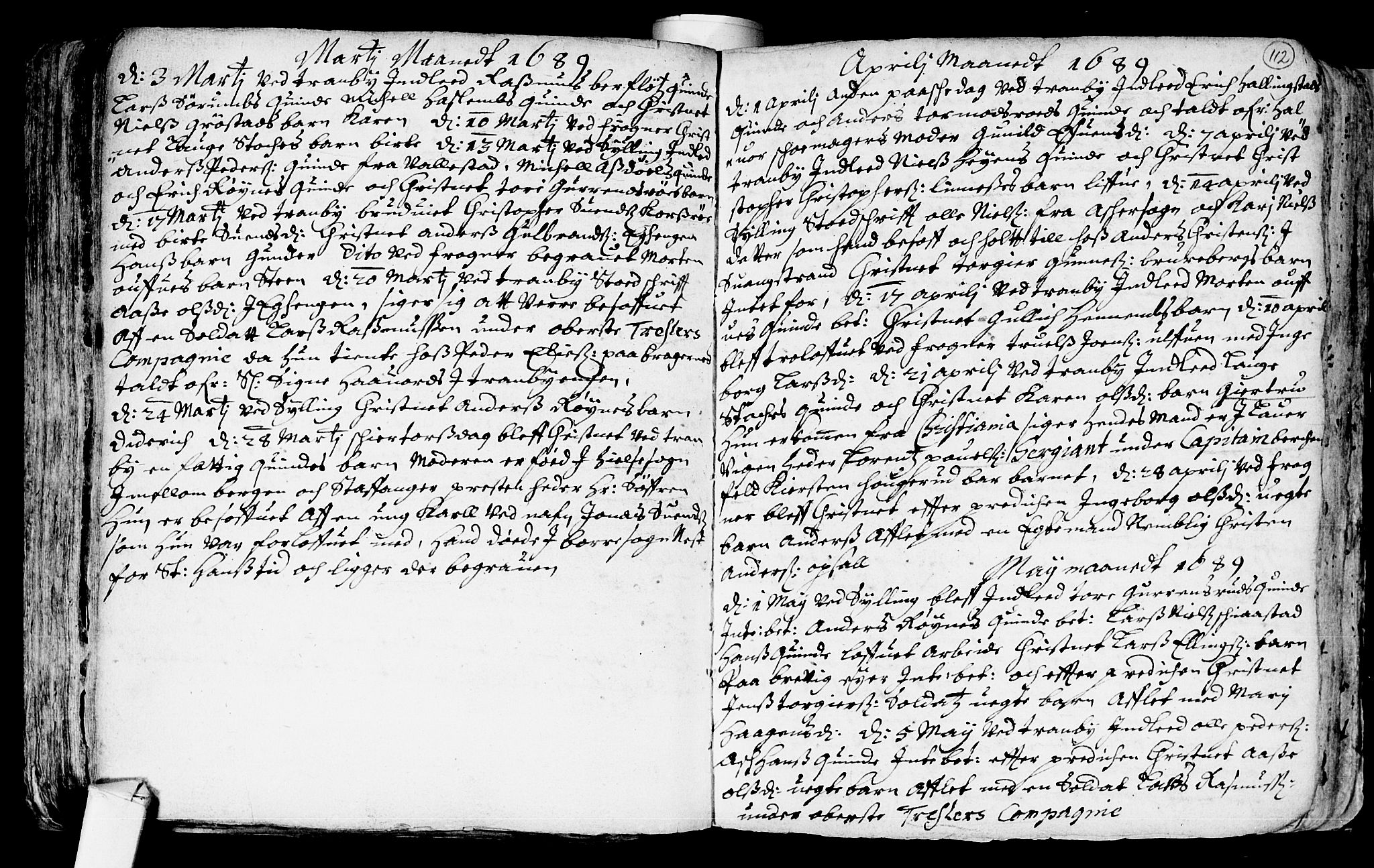 Lier kirkebøker, AV/SAKO-A-230/F/Fa/L0001: Parish register (official) no. I 1, 1672-1701, p. 112