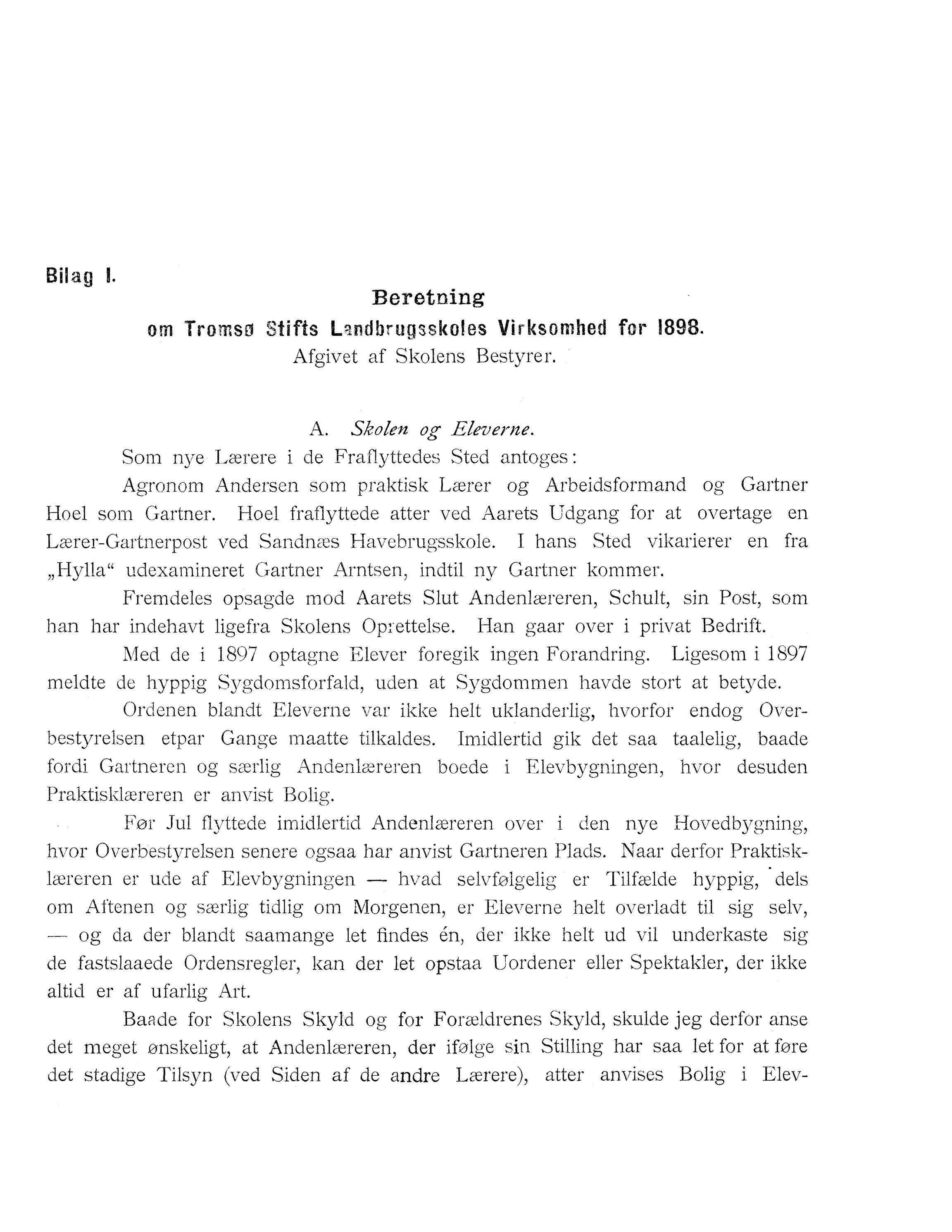 Nordland Fylkeskommune. Fylkestinget, AIN/NFK-17/176/A/Ac/L0022: Fylkestingsforhandlinger 1899, 1899