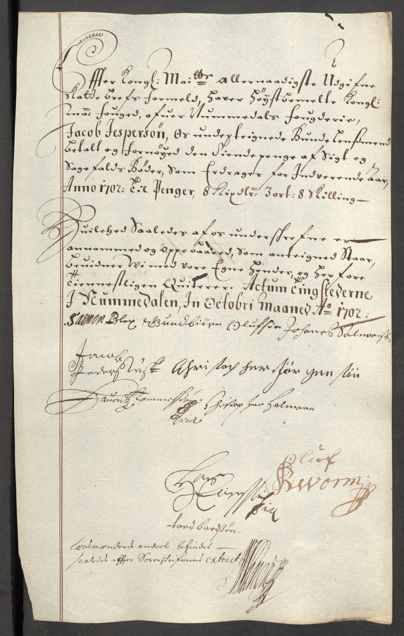 Rentekammeret inntil 1814, Reviderte regnskaper, Fogderegnskap, AV/RA-EA-4092/R64/L4427: Fogderegnskap Namdal, 1701-1702, p. 343