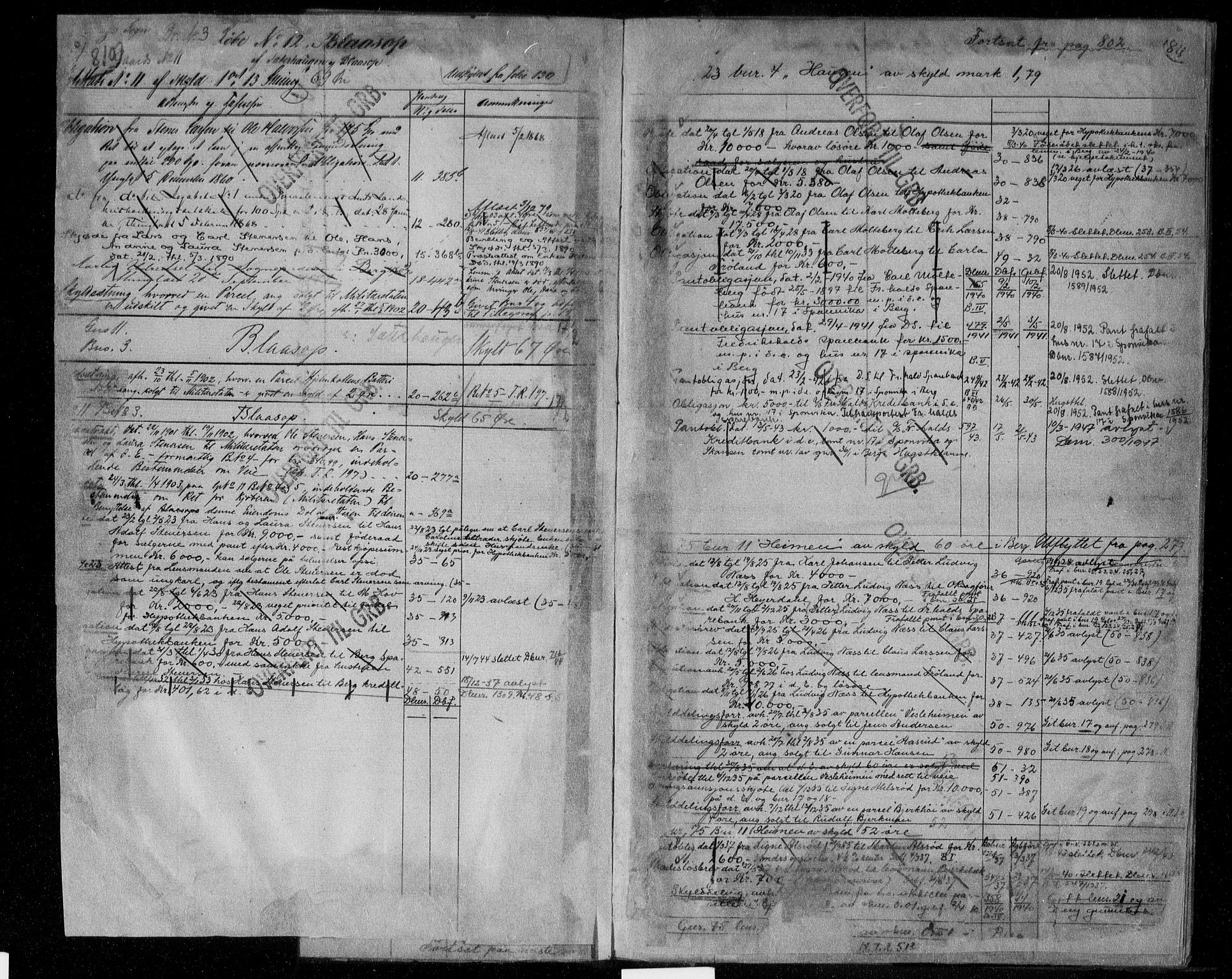 Idd og Marker sorenskriveri, SAO/A-10283/G/Ga/Gac/L0004b: Mortgage register no. II 4b, 1848-1953, p. 810-811