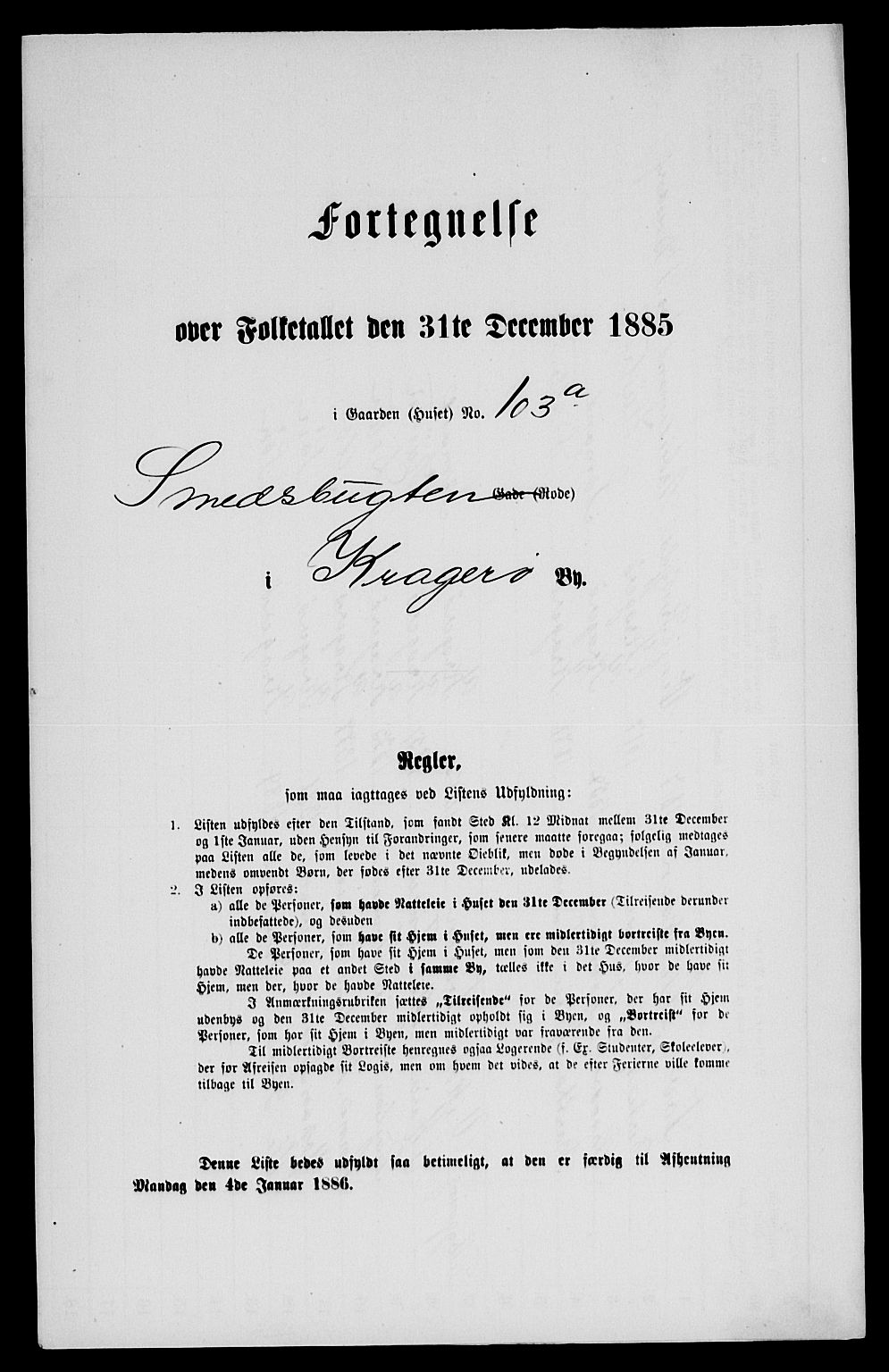 SAKO, 1885 census for 0801 Kragerø, 1885, p. 201