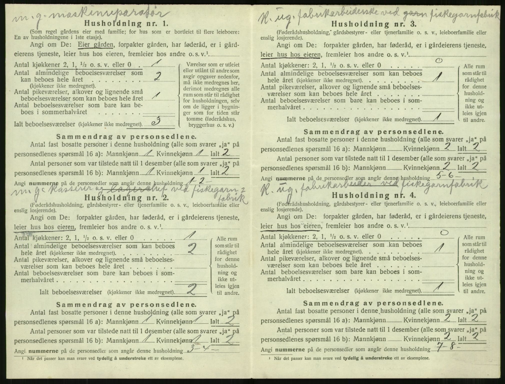 SAT, 1920 census for Stordal, 1920, p. 73