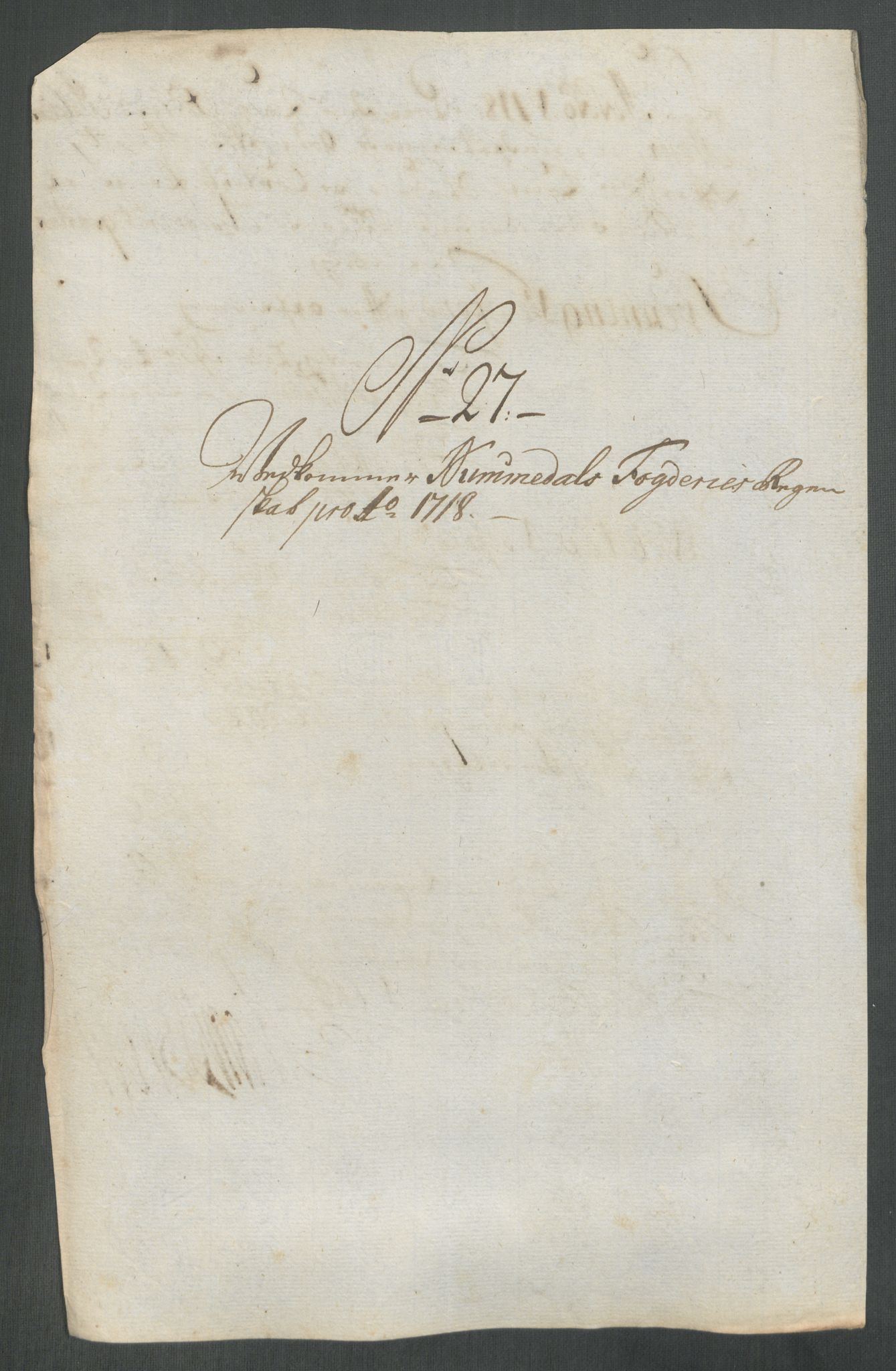 Rentekammeret inntil 1814, Reviderte regnskaper, Fogderegnskap, AV/RA-EA-4092/R64/L4439: Fogderegnskap Namdal, 1718, p. 194