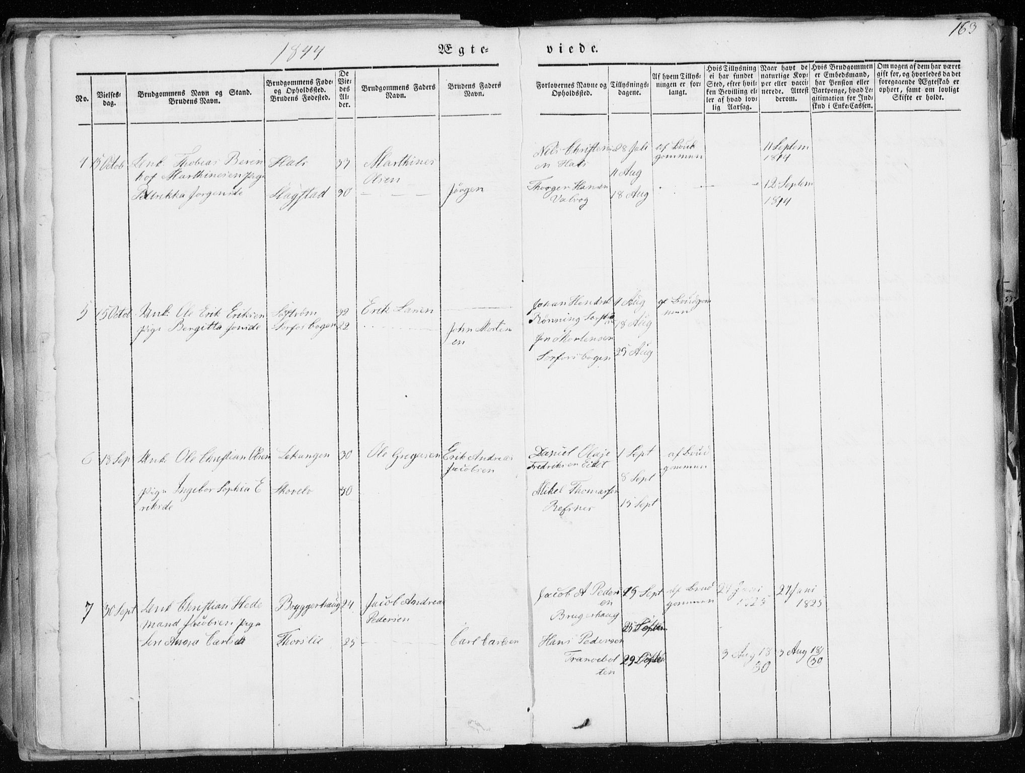 Tranøy sokneprestkontor, AV/SATØ-S-1313/I/Ia/Iaa/L0006kirke: Parish register (official) no. 6, 1844-1855, p. 163