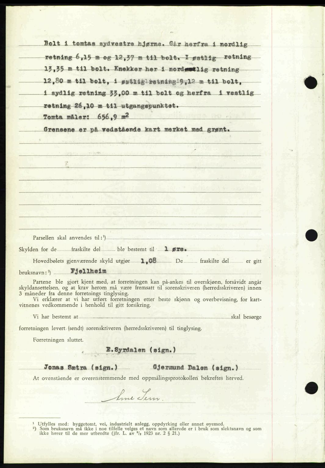 Nedenes sorenskriveri, AV/SAK-1221-0006/G/Gb/Gba/L0060: Mortgage book no. A12, 1948-1949, Diary no: : 74/1949