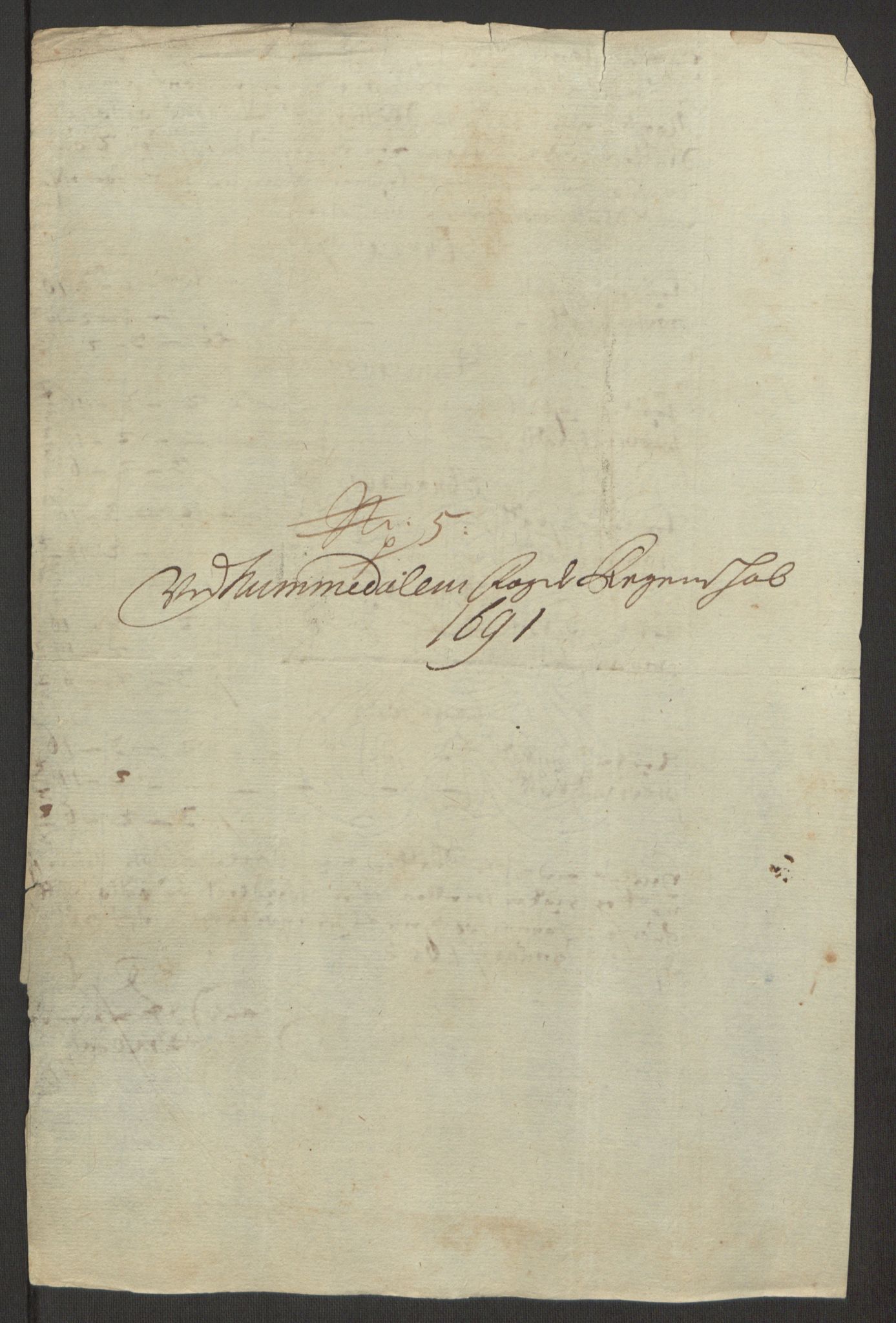 Rentekammeret inntil 1814, Reviderte regnskaper, Fogderegnskap, AV/RA-EA-4092/R64/L4423: Fogderegnskap Namdal, 1690-1691, p. 339